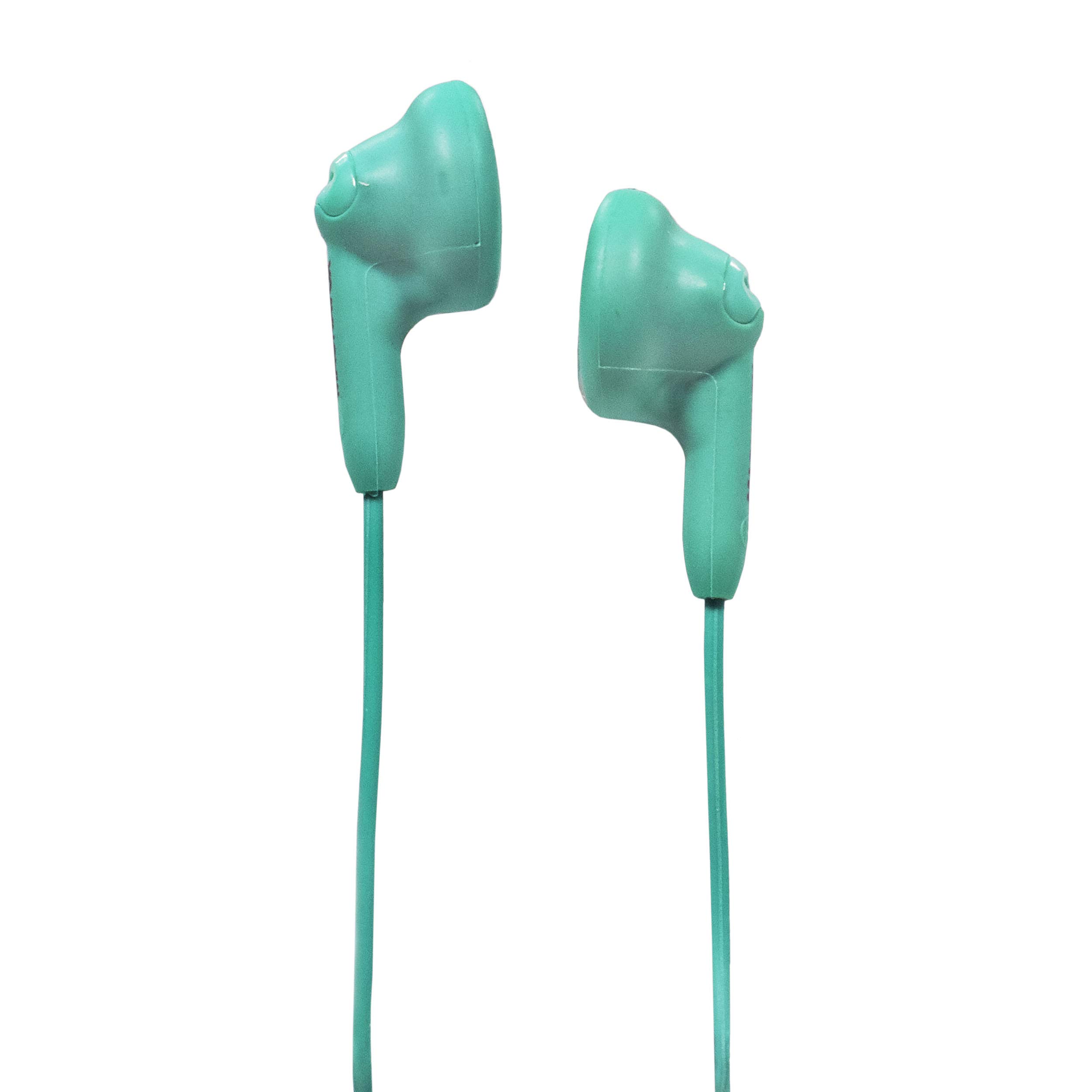 Magnavox MHP4820-TL Comfortable Stereo Earbuds with Durable Rubberized Cable - Teal (Also Available in Pink, White, Black & Blue) | Perfect for Running, Gym Workouts & Commuting