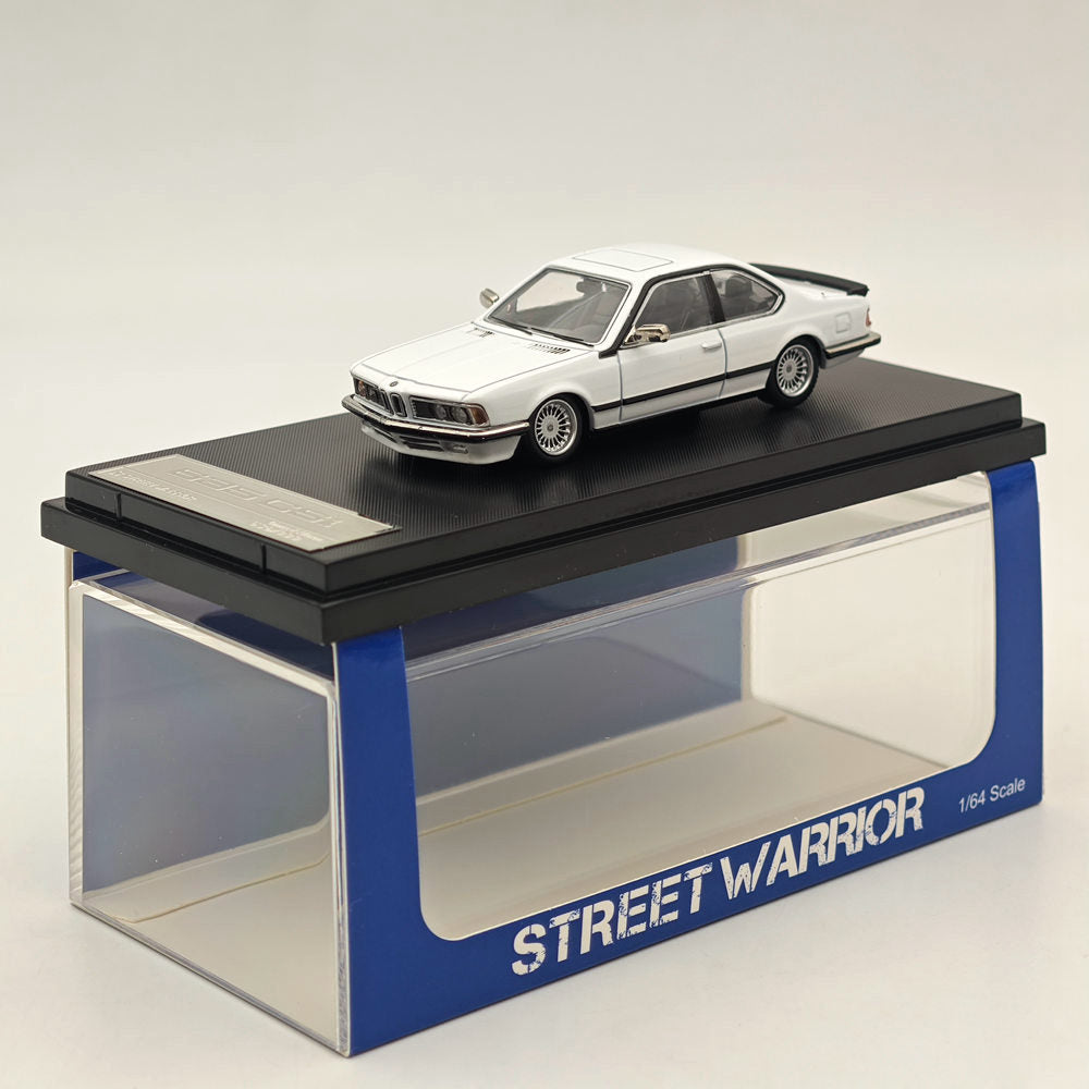 1/64 Scale BMW E24 635 CSI White Diecast Model Car - Street Warrior Series - Collectible Miniature Vehicle for Display, Racing Games & Car Enthusiasts