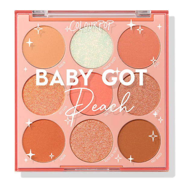 ColourPop Baby Got Peach™ Eyeshadow Palette - Highly Pigmented, Blendable Shades for Day & Night Makeup Looks | Perfect for Everyday Wear, Date Nights & Special Occasions
