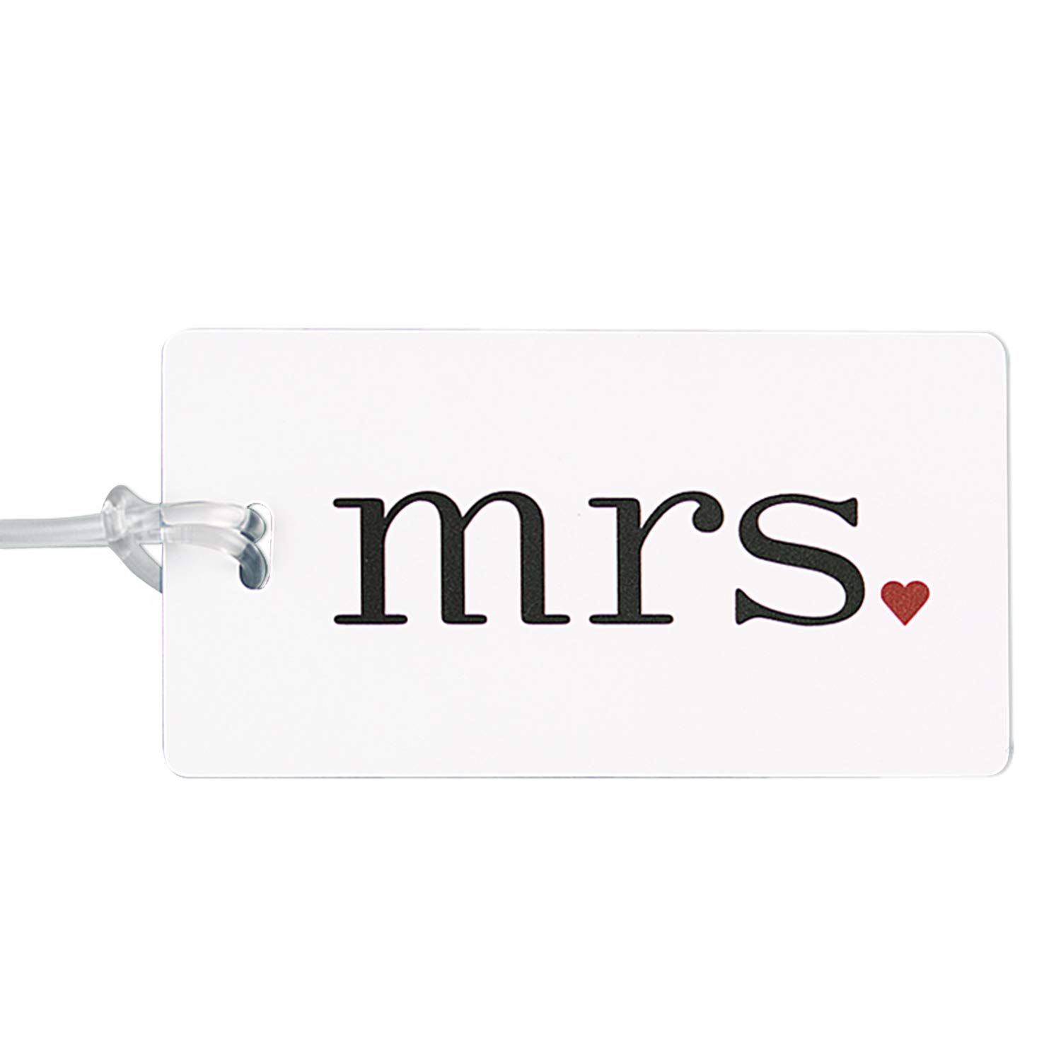 Elegant Mrs. Luggage Tag - Personalized Wedding Travel Accessory for Bride - Perfect for Honeymoon, Destination Weddings & Romantic Getaways