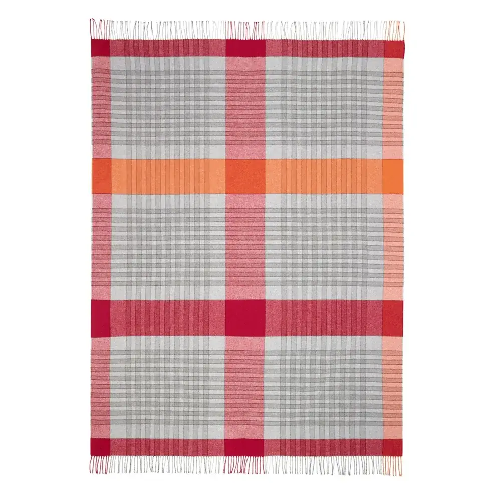 Handwoven Bankura Cotton Throw Blanket - Soft & Lightweight for Bed, Sofa, or Travel - Cozy Home Decor & Perfect Gift Idea