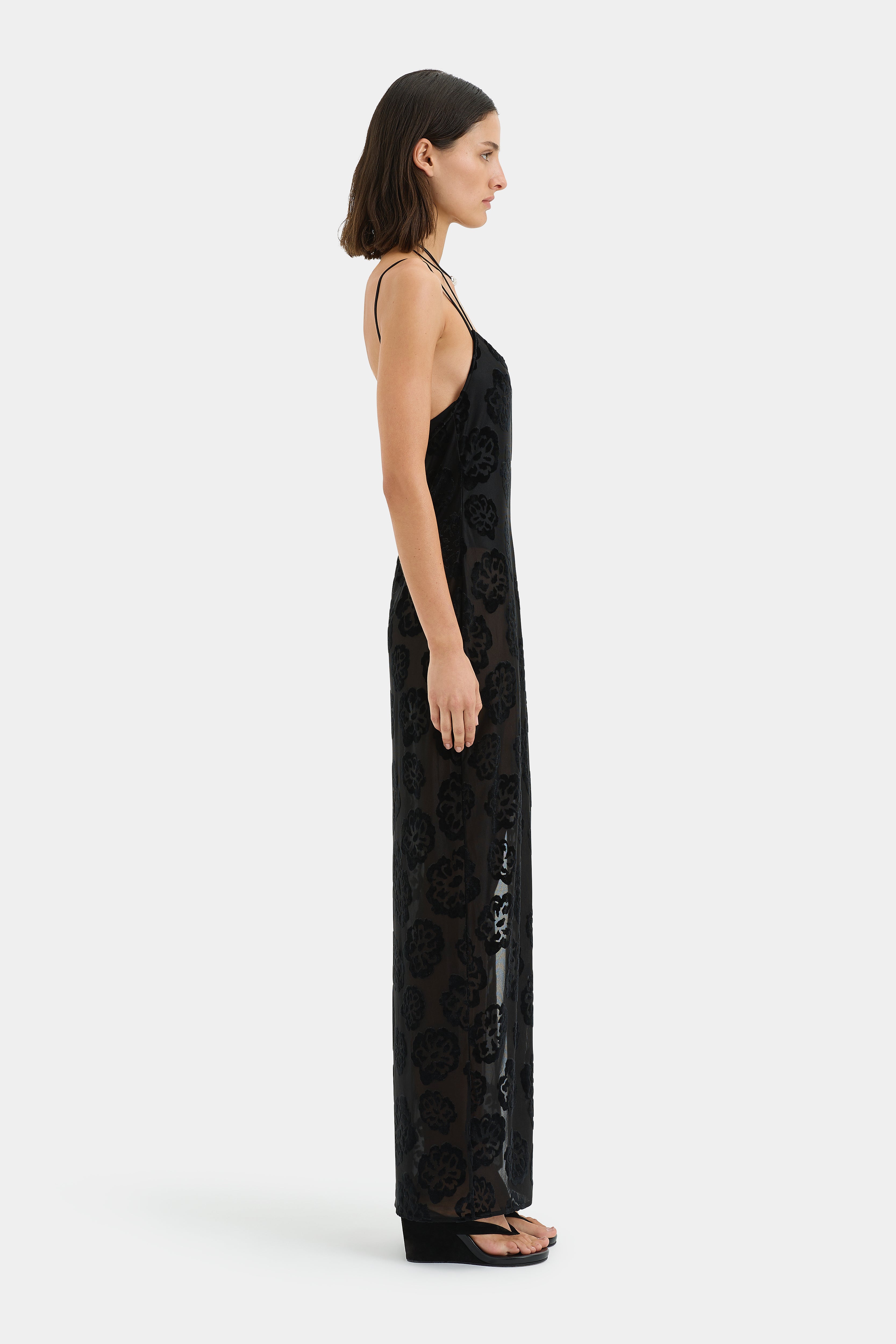 Vittoria Midi Dress for Women - Elegant Flowy Summer Dress with V-Neck & Ruffle Sleeves - Perfect for Beach Vacations, Date Nights & Casual Outings