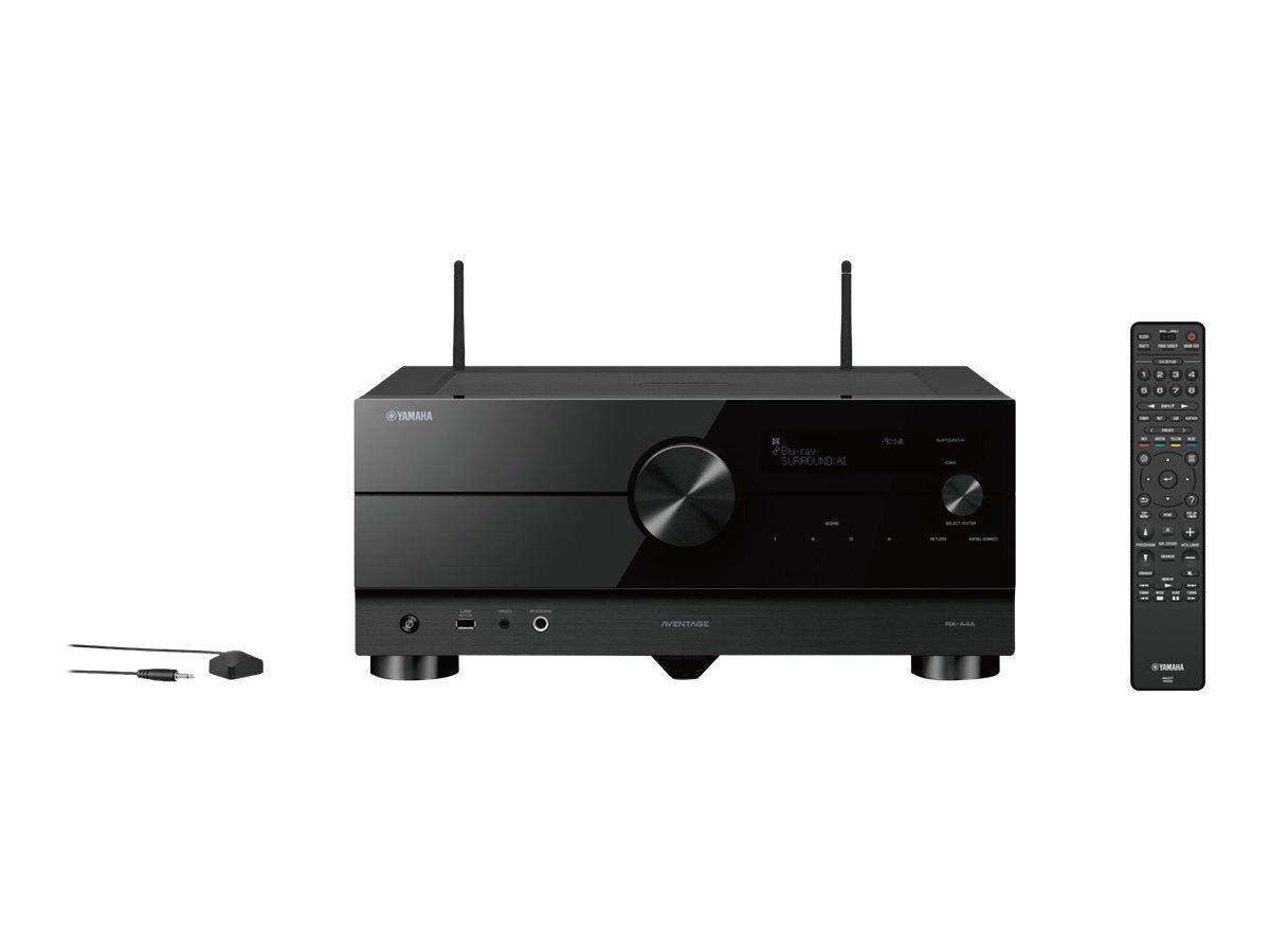 Yamaha RX-A4A 7.2-Channel AV Receiver for Home Theater - 8K HDMI, Dolby Atmos, Wi-Fi & Bluetooth - Perfect for Movies, Music & Gaming
