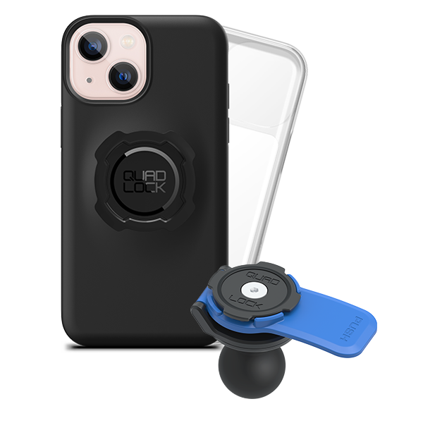 1 Ball Motorcycle Phone Mount Kit - Universal Adjustable Handlebar Holder for iPhone & Smartphones - Perfect for GPS Navigation & Hands-Free Riding