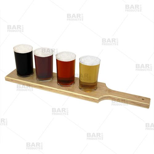 Premium Natural Wood Beer Sampler Paddle - Handcrafted Beer Tasting Board for Craft Brews & Home Brewing Enthusiasts - Perfect for Parties, Tastings & Gifts