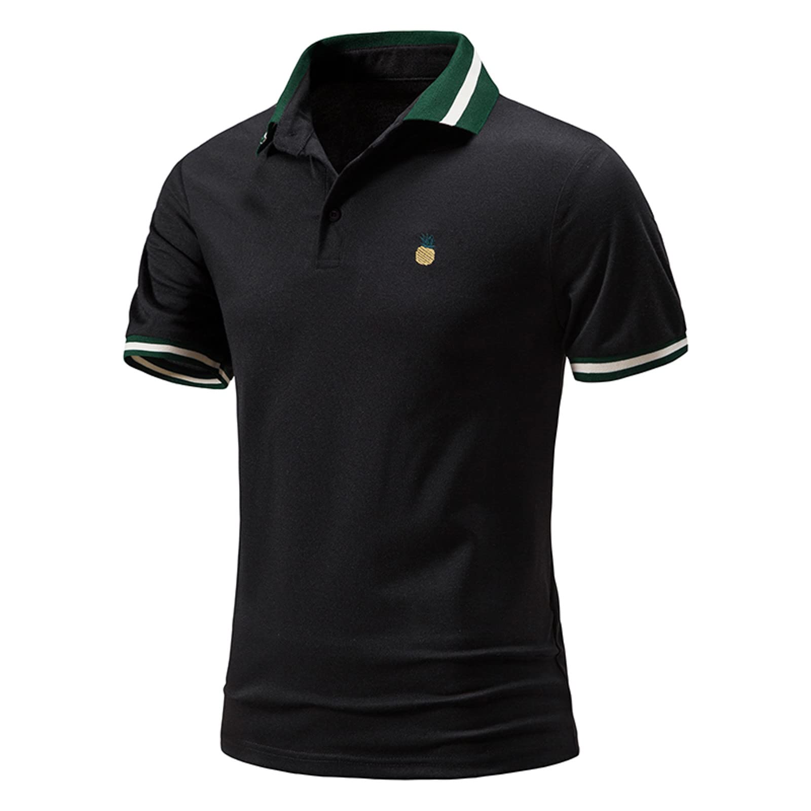 Men's Golf Polo Shirt - Short Sleeve Cotton Business Casual Shirt with Muscle Fit | Perfect for Golf, Office & Outdoor Activities