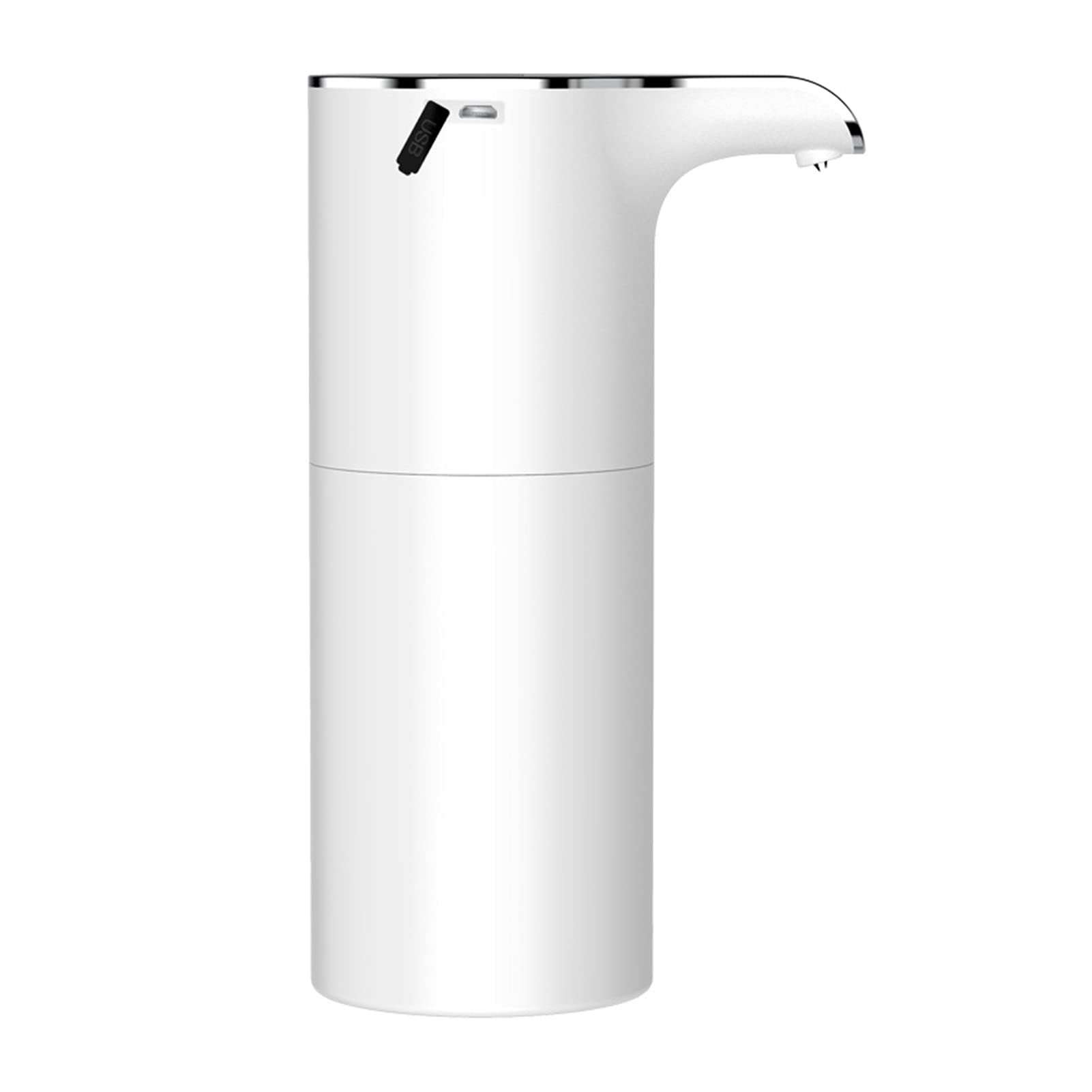 JUSTPENGHUI 450ML Automatic Touchless Foam Soap Dispenser - USB Rechargeable, Battery Powered for Bathroom, Kitchen, Hotel - Hygienic Hands-Free Hand Wash Dispenser (Color: C) | Perfect for Home, Office & Public Restrooms
