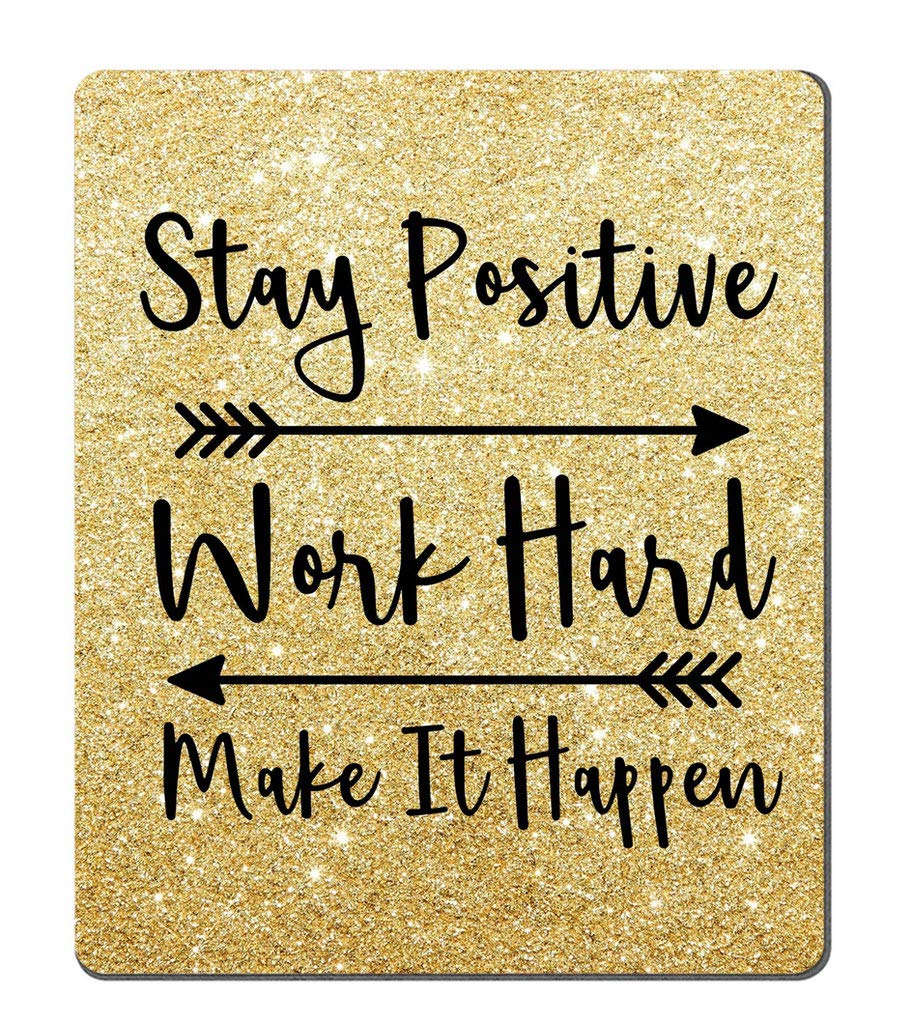 Custom Gaming Mouse Pad with Inspirational Quote 
