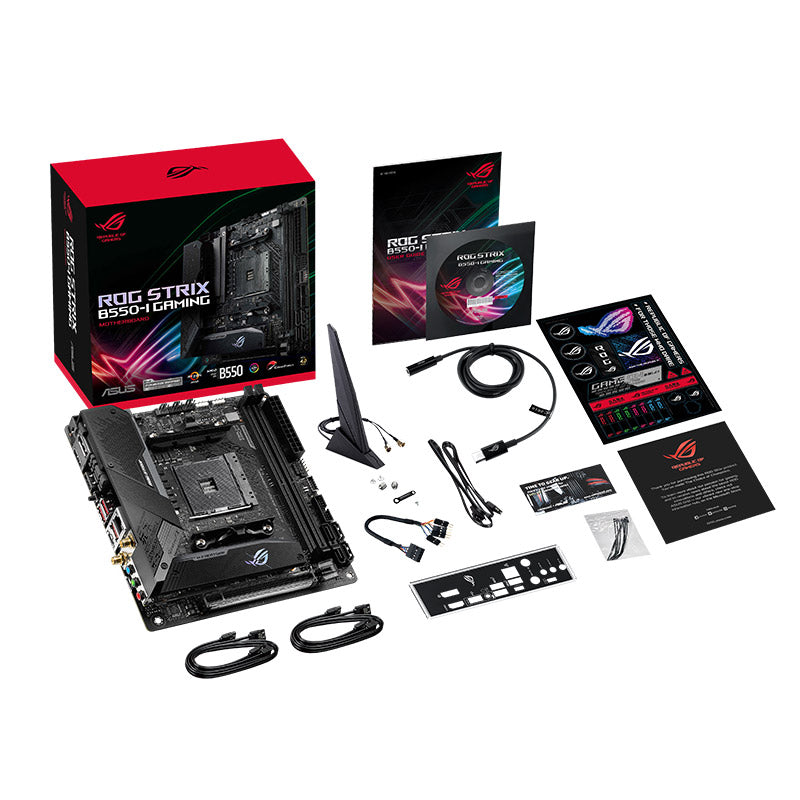 ASUS ROG STRIX B550-I Gaming Motherboard - Mini ITX AMD AM4 | High Performance Compact PC Build | Perfect for eSports, Streaming & VR Gaming