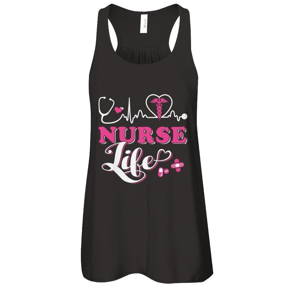TeesCentury Women's Nurse Appreciation Racerback Tank Top - Soft Flow Yoga Shirt for Healthcare Workers & Medical Students - Perfect for Work, Gym, or Casual Wear