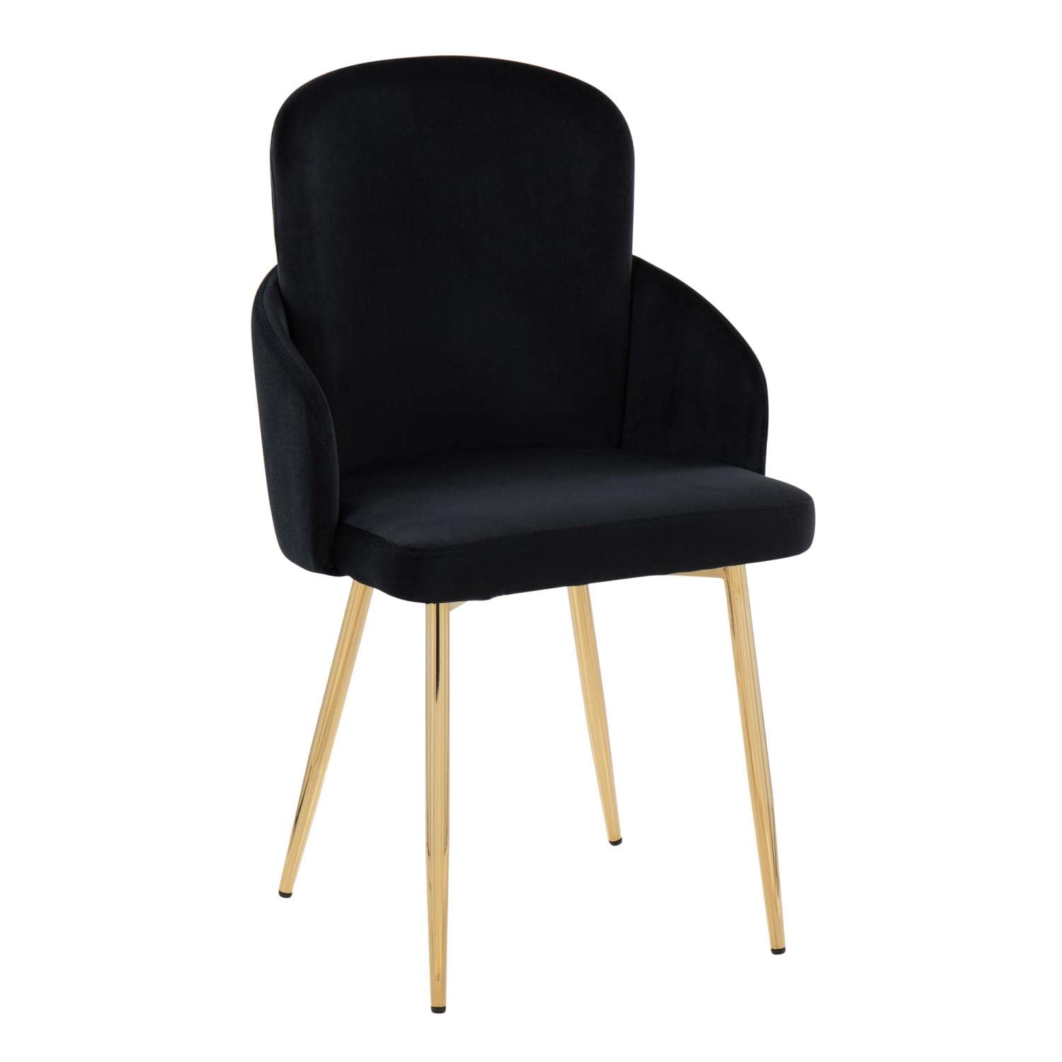 LumiSource Dahlia Upholstered Dining Chairs Set of 2 - Modern Kitchen Chairs for Dining Table - Comfortable Contemporary Seating for Home, Restaurant & Office Use