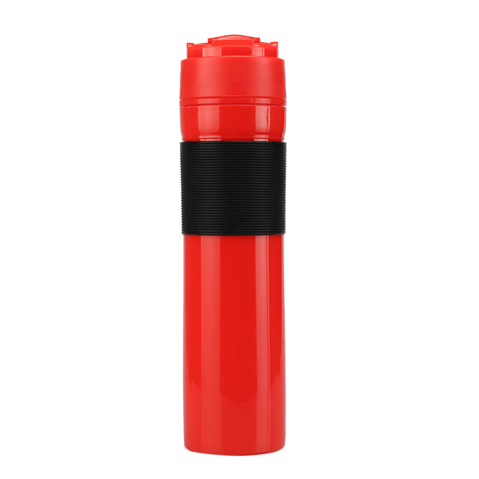 Premium 300ml French Press Coffee Maker - Portable Stainless Steel Travel Mug with Filtration for Coffee & Tea - Ideal for Camping, Office & Home Use - Red