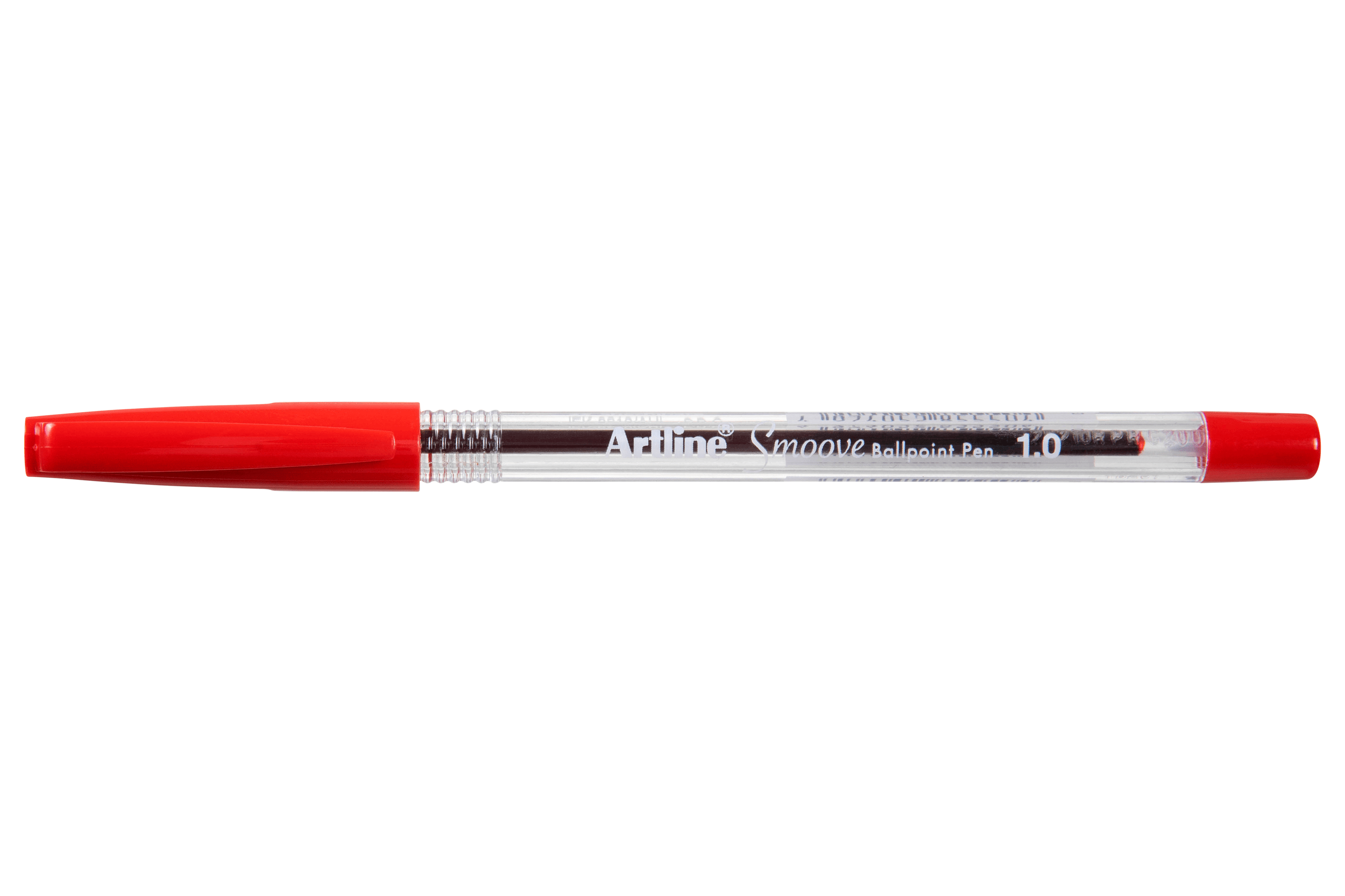 Artline Smoove Ballpoint Pens - 12 Pack Red Ink Pens for Smooth Writing - Perfect for Office, School & Home Use