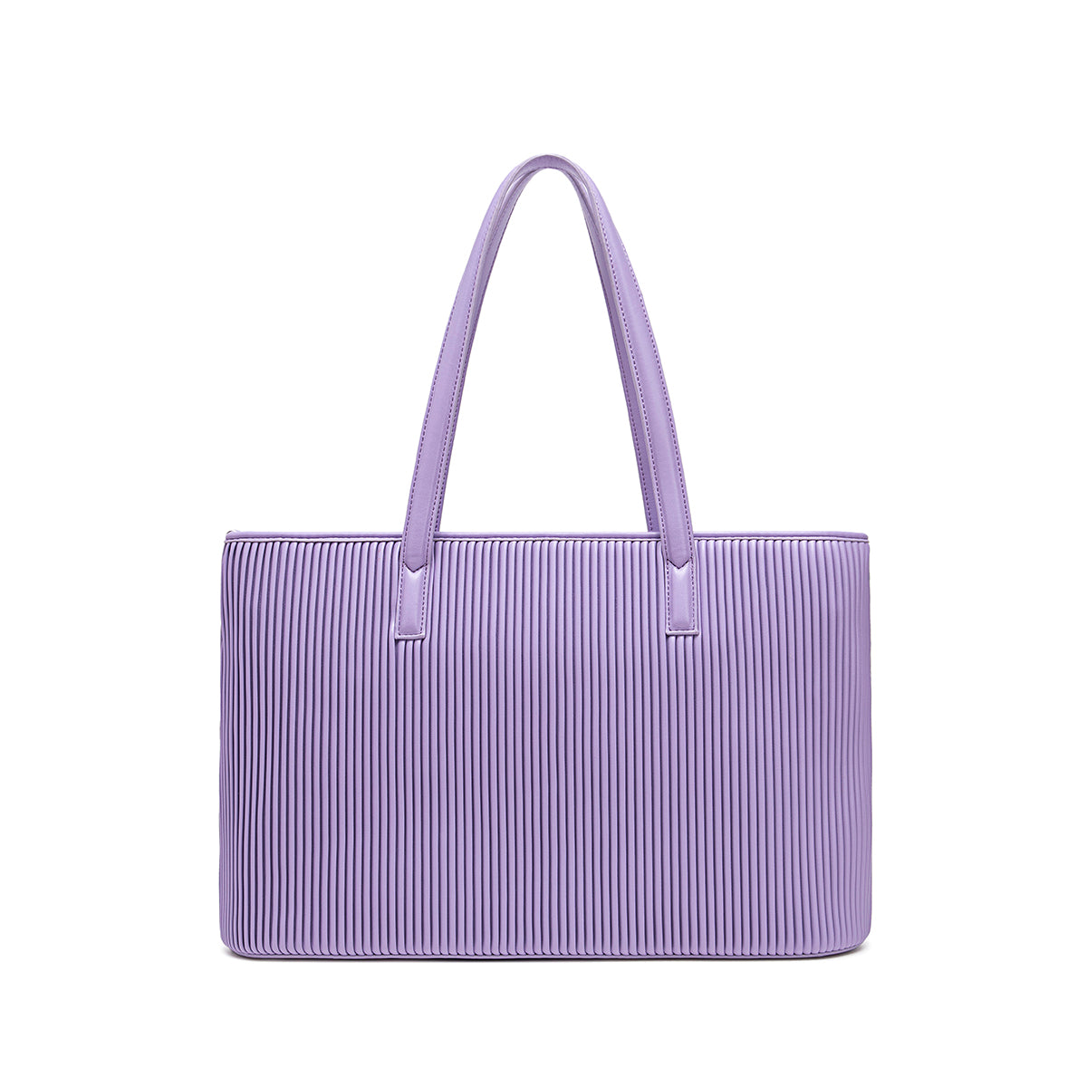 Sadie Tote Bag in Lavender - Stylish Pleated Handbag for Women - Perfect for Work, Travel, and Everyday Use