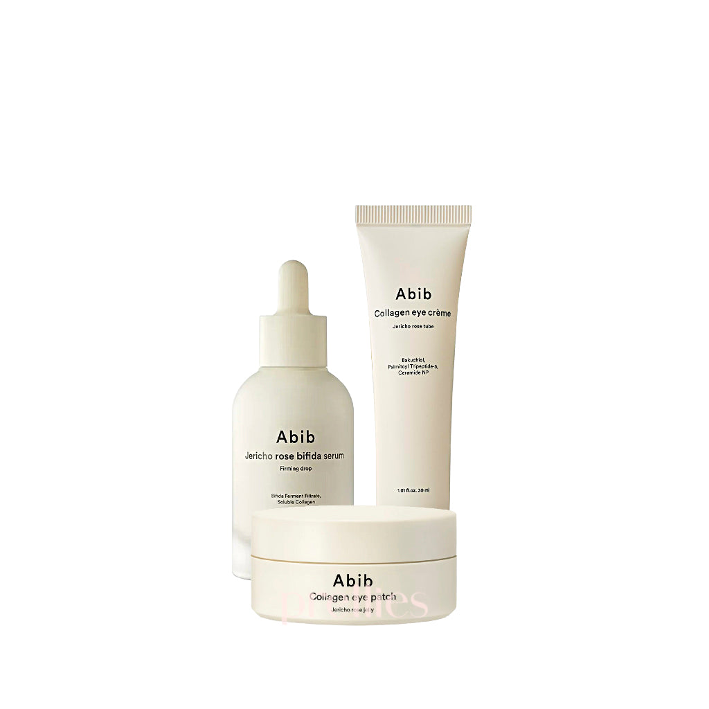 Abib Jericho Rose Eye Care Set - Hydrating & Anti-Aging Eye Cream & Serum for Dark Circles & Wrinkles | Perfect for Night Routine & Travel Skincare