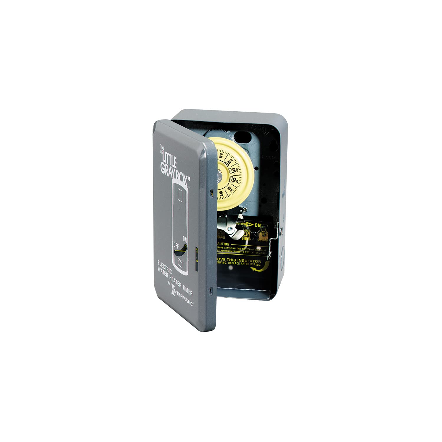 Intermatic WH40 250 Volt Water Heater Timer with External Override Switch - Dual Electric Rate Control for Energy Efficiency - Perfect for Home, RV & Vacation Properties