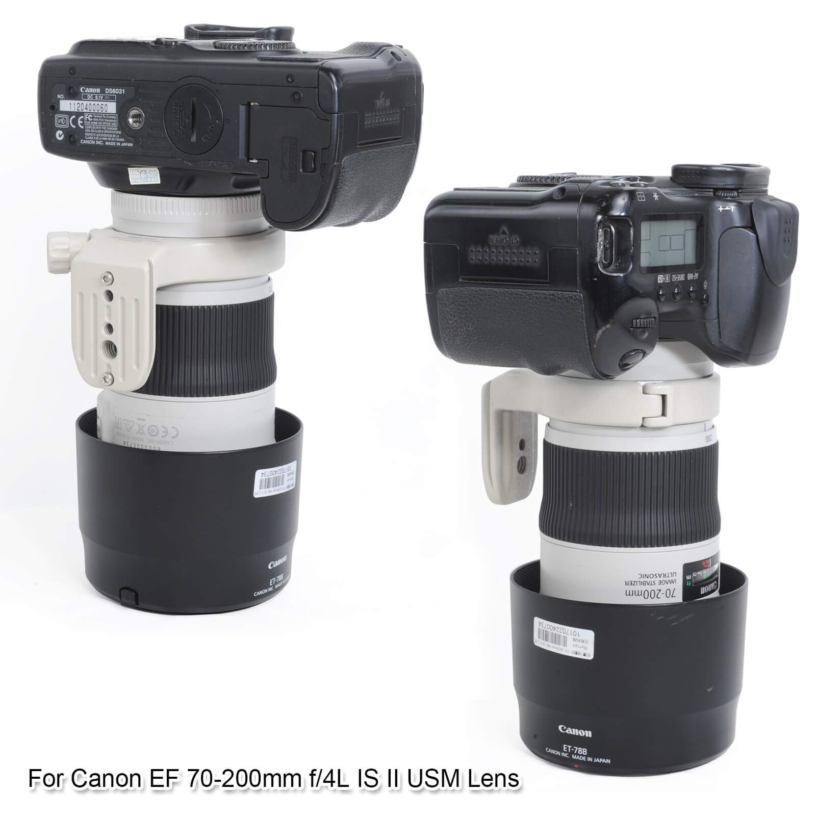 iShoot 65.5mm Tripod Mount Ring Lens Collar Support for Canon EF 70-200mm f/4L USM, 80-200mm f/2.8L & 400mm f/5.6L - Arca-Swiss Quick Release Plate Compatible with Tripod Ball Head - Perfect for Wildlife Photography, Sports Shooting & Travel Videography