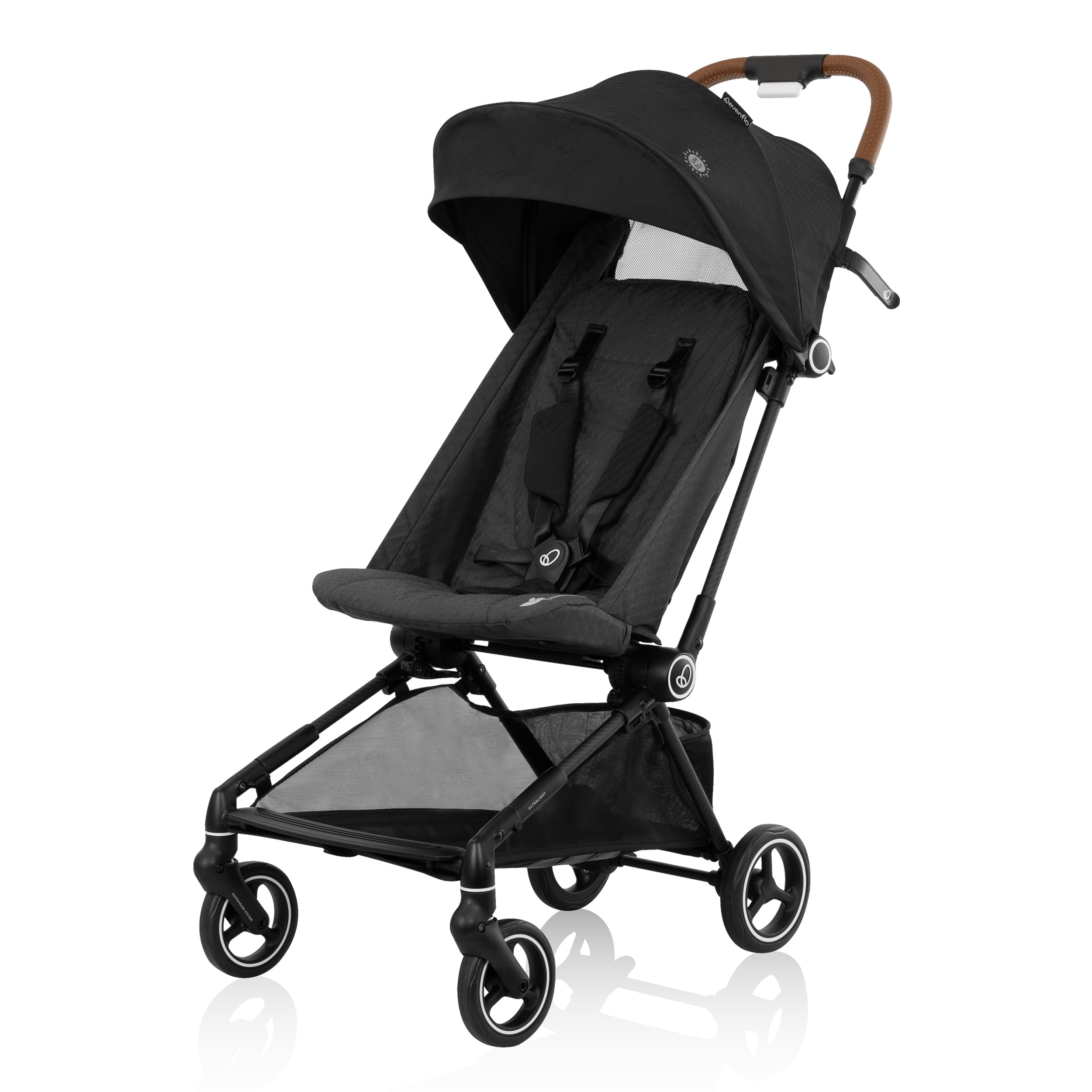 Evenflo Hummingbird Lightweight Compact Stroller for Baby - Ultra Portable Travel Stroller with One-Hand Fold, Perfect for Airplanes, Shopping & City Walks