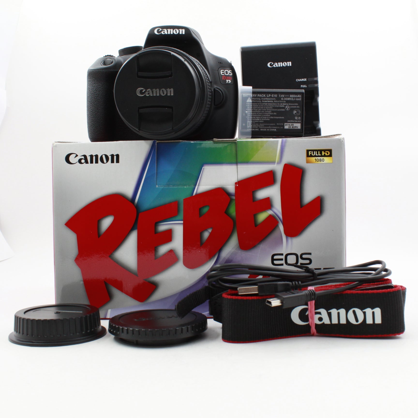 Refurbished Canon EOS Rebel T5 DSLR Camera with EF-S 18-55mm f/3.5-5.6 IS II Lens & Original Box - Perfect for Beginners, Travel Photography & Vlogging