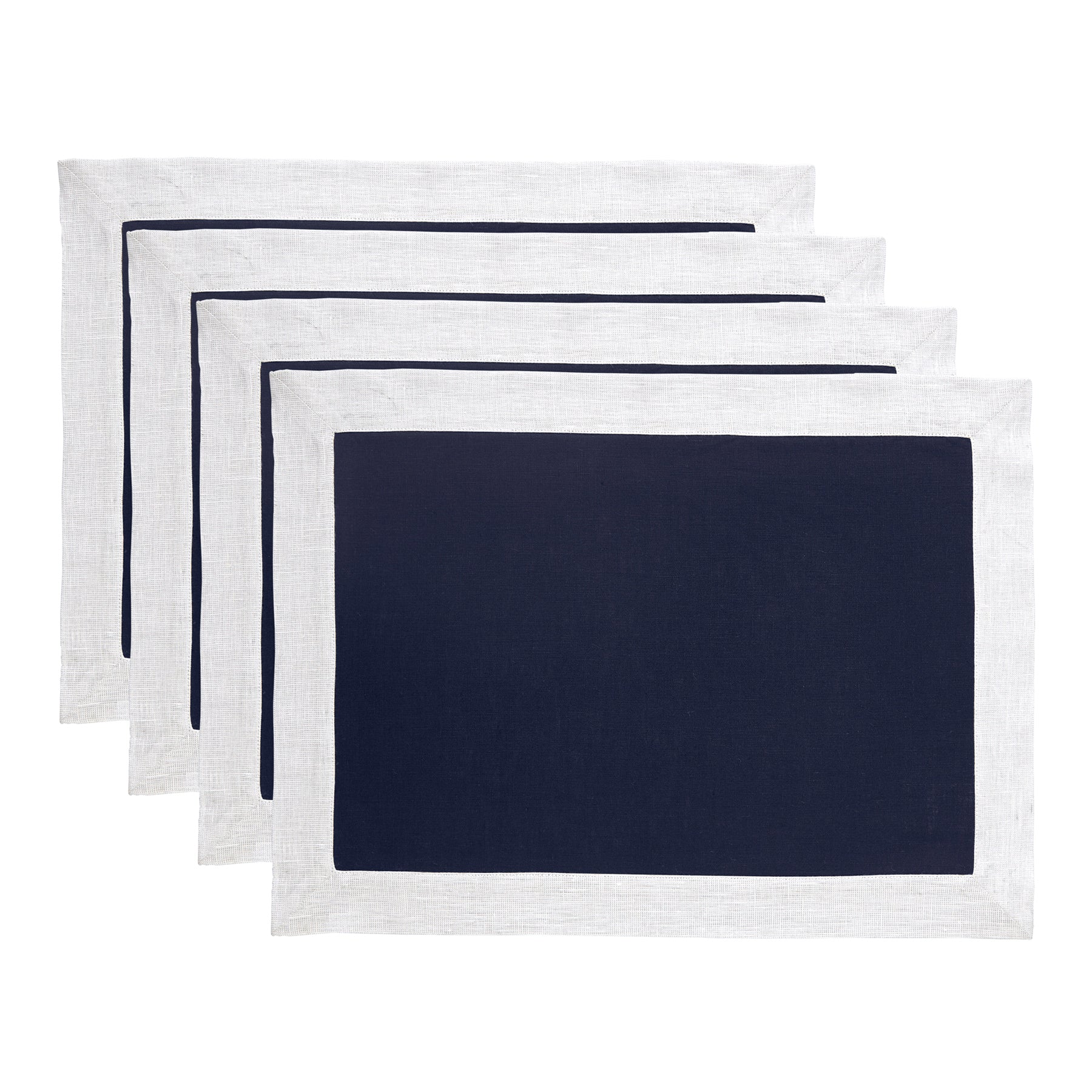 Festive Edge Placemats Set of 4 - Elegant Holiday Table Decor for Christmas, Thanksgiving & Dinner Parties - Waterproof & Washable Round Place Mats