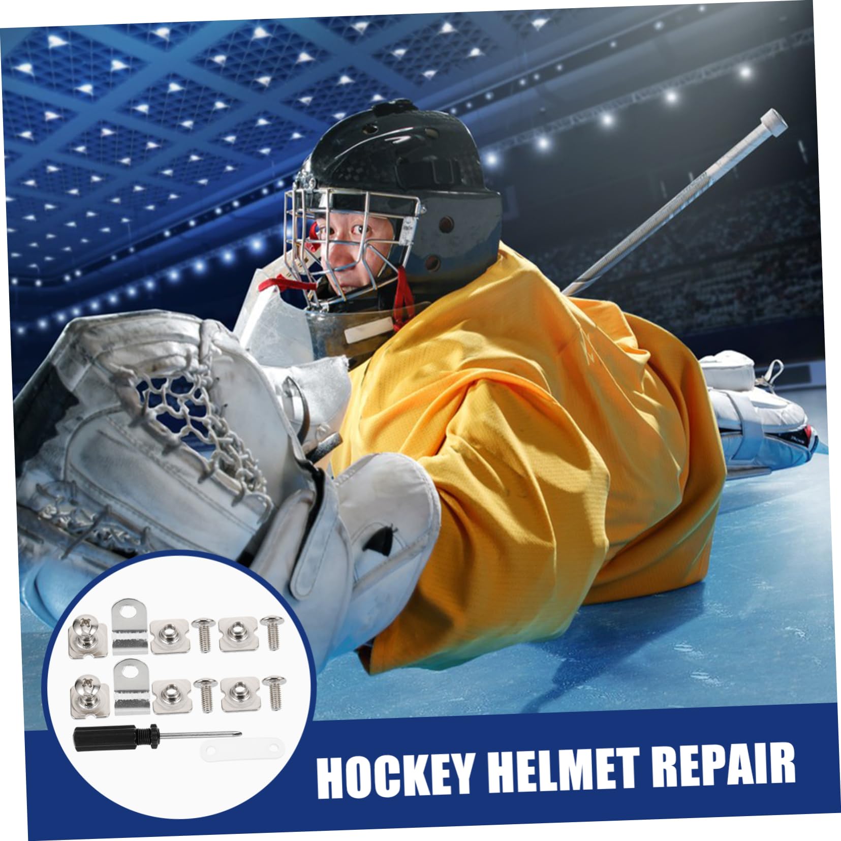 INOOMP Helmet Visor Fasteners Kit - 1 Set of Plastic Nuts & Hardware Components for Face Masks, Goggles & Softball Helmets | Secure Fit for Motorcycle, Sports & Safety Equipment Accessories