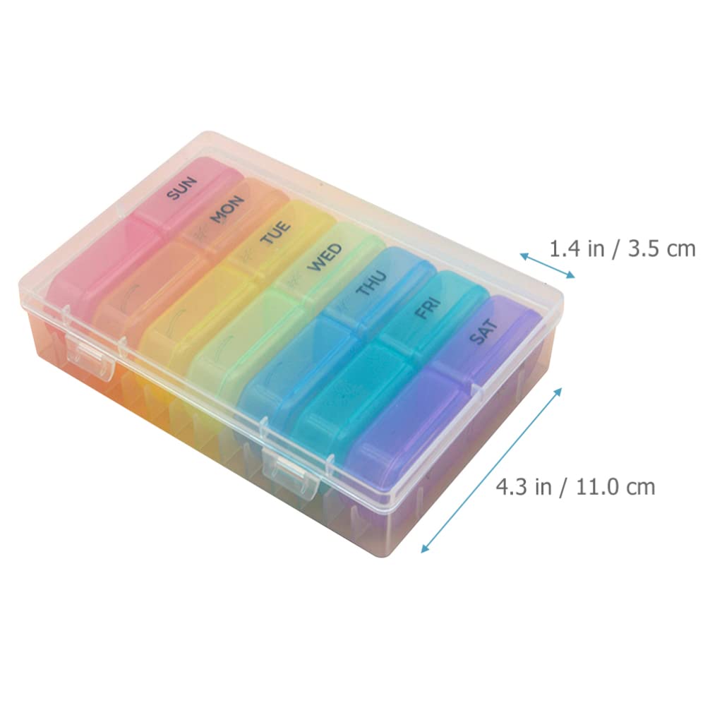Portable Mini Pill Organizer Case - Small Medicine Storage Container for Travel, Purse & Daily Use - Compact Outdoor & Indoor Medication Holder