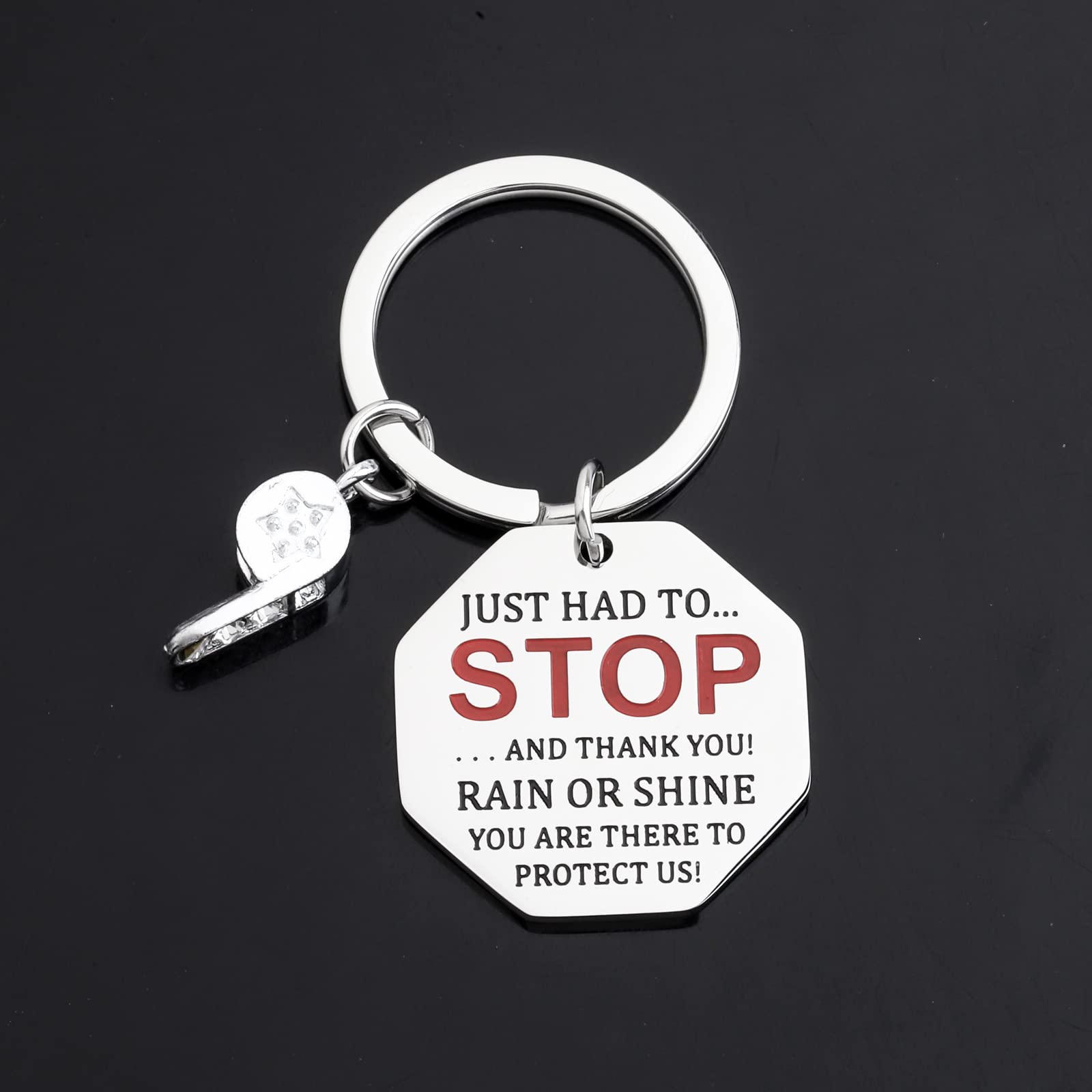 FAADBUK Crossing Guard Keychain - Thank You Gift for School Crossing Guards | Appreciation Present for Traffic Safety Volunteers | Perfect for Back to School, Retirement, or Holiday Gifting