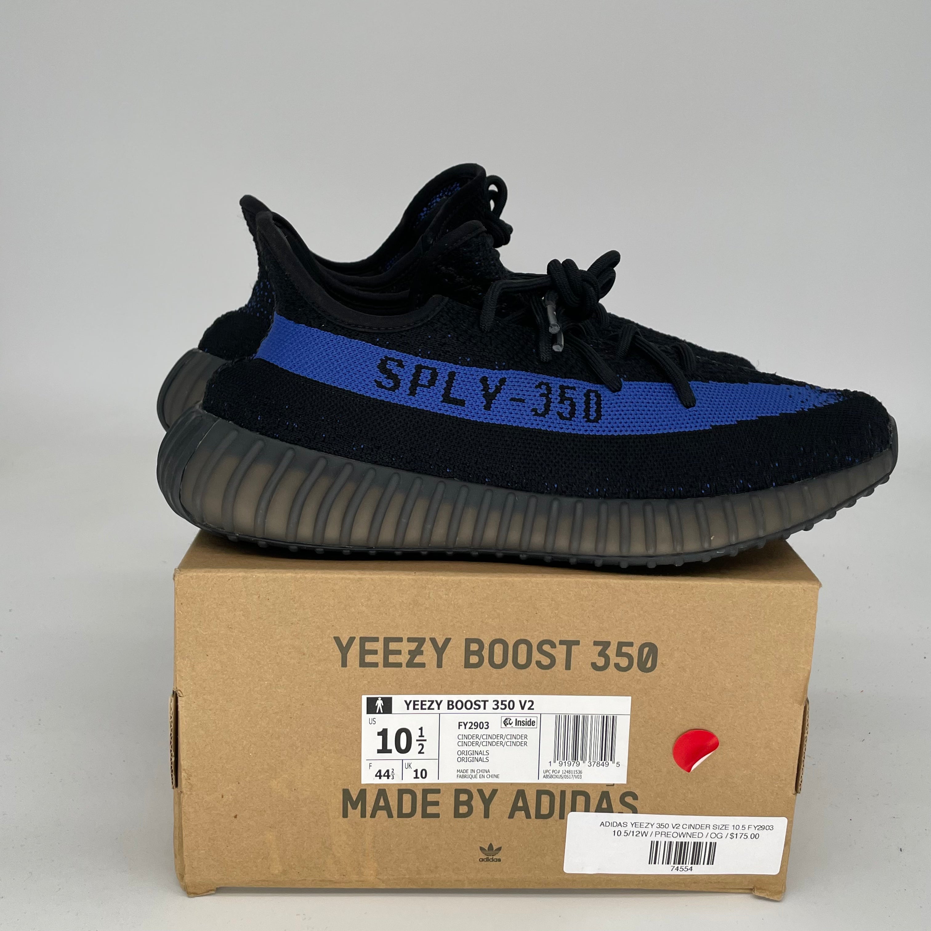 Adidas Yeezy Boost 350 V2 Dazzling Blue Men's Running Shoes Size 10.5 - GY7164 | Comfortable Sneakers for Casual Wear, Gym & Street Style