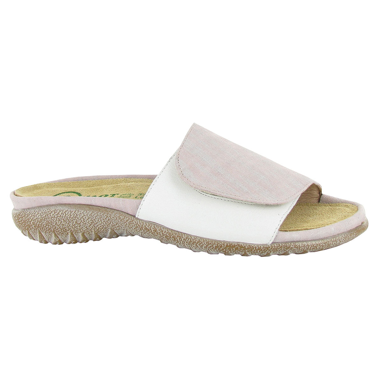 Pink Linen Leather/Soft White Leather