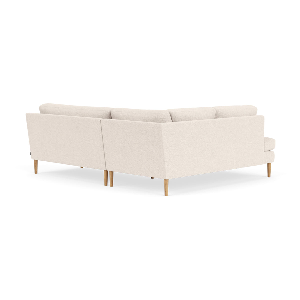Astha Boucle Left Corner Sofa - Modern L-Shaped Sectional Couch for Living Room, Lounge & Office - Soft Fabric Upholstery, Comfortable Seating for Home Decor
