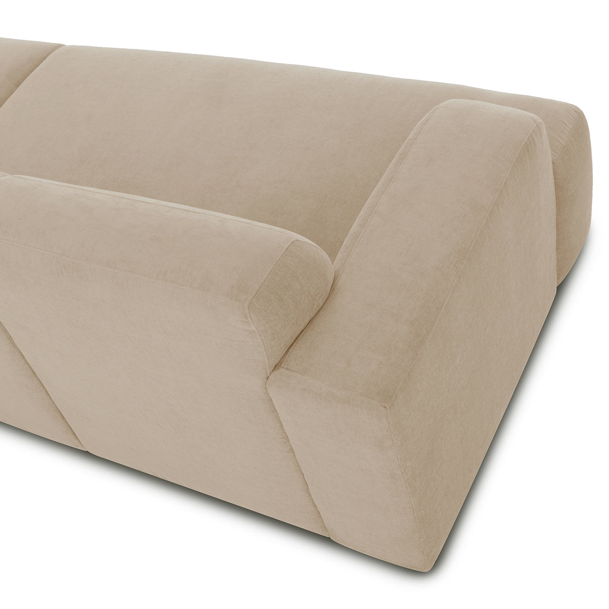 Brooklyn 3-Seater Sofa - Modern Fabric Couch for Living Room, Lounge & Family Room - Comfortable Sectional Sofa for Home Decor