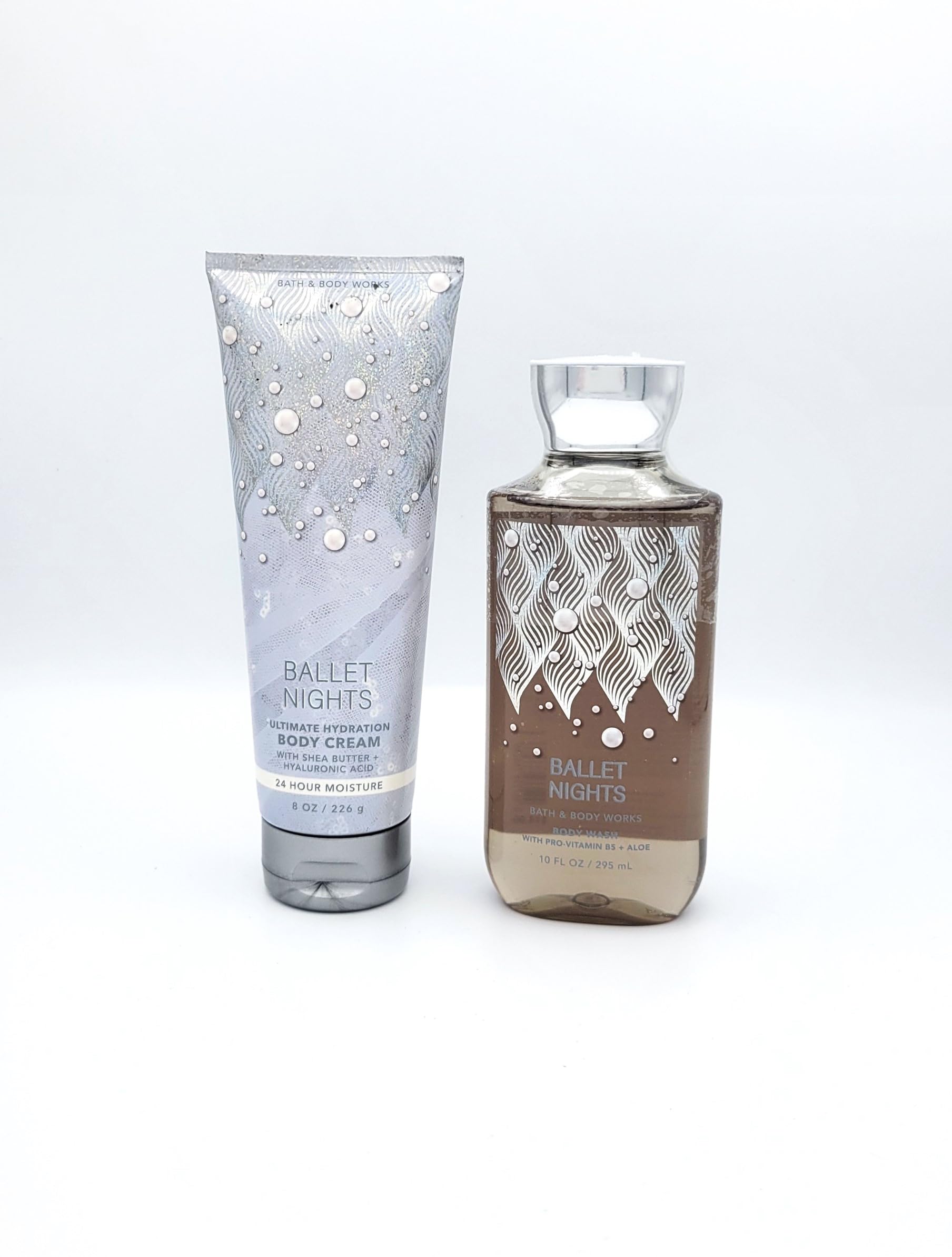 Ballet Nights Bath & Body Gift Set - 3 Piece Luxury Skincare Bundle with 8 oz Body Cream & 10 fl oz Body Lotion | Perfect for Spa Nights, Self-Care Gifts & Relaxation