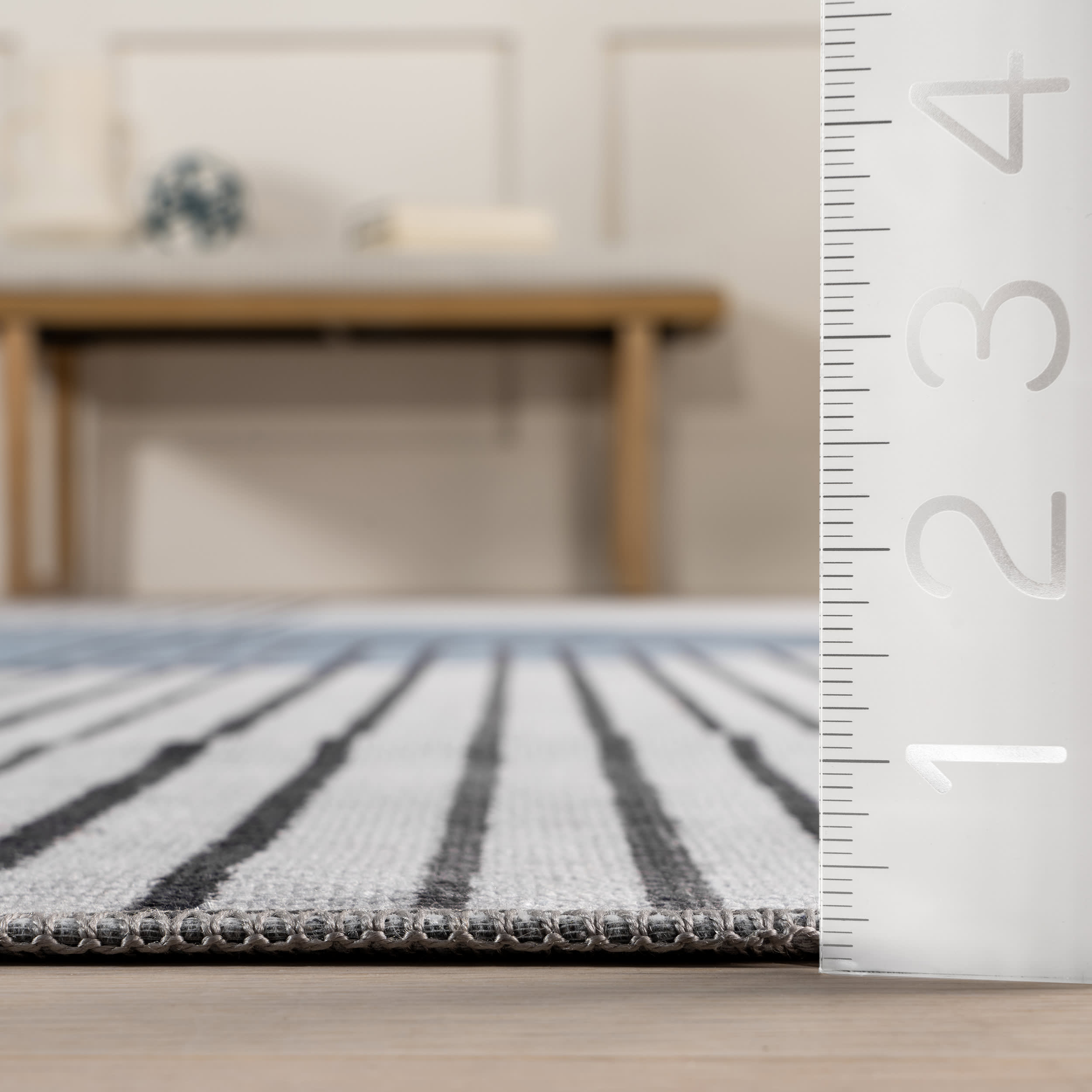 Carlotta Washable Desert Sunset Rug - Soft Blue Bohemian Area Rug for Living Room, Bedroom, or Dorm Decor | Machine Washable & Stain Resistant