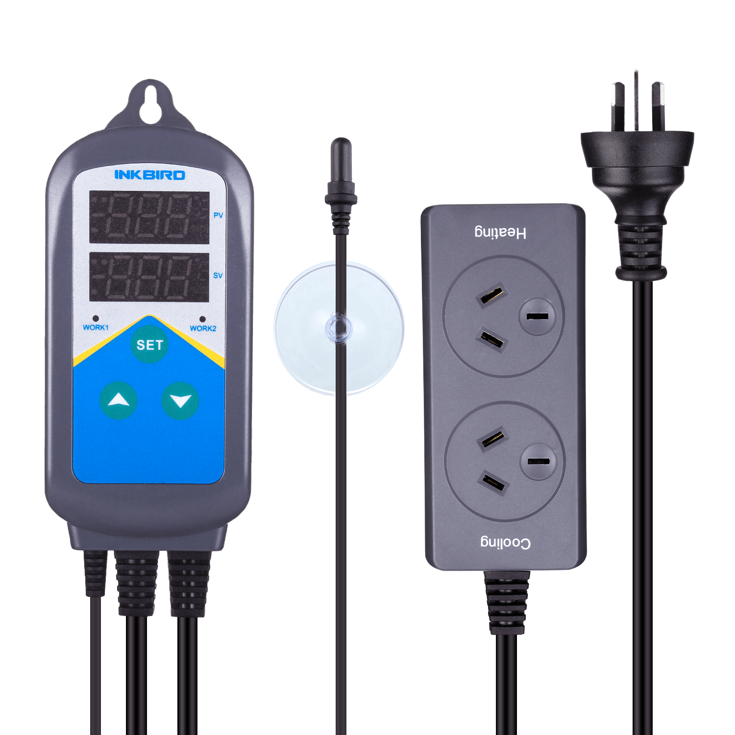 ITC 306T Digital Aquarium Heater Thermostat with Waterproof Probe - Precise Temperature Control for Fish Tanks, Reptile Terrariums & Hydroponics Systems