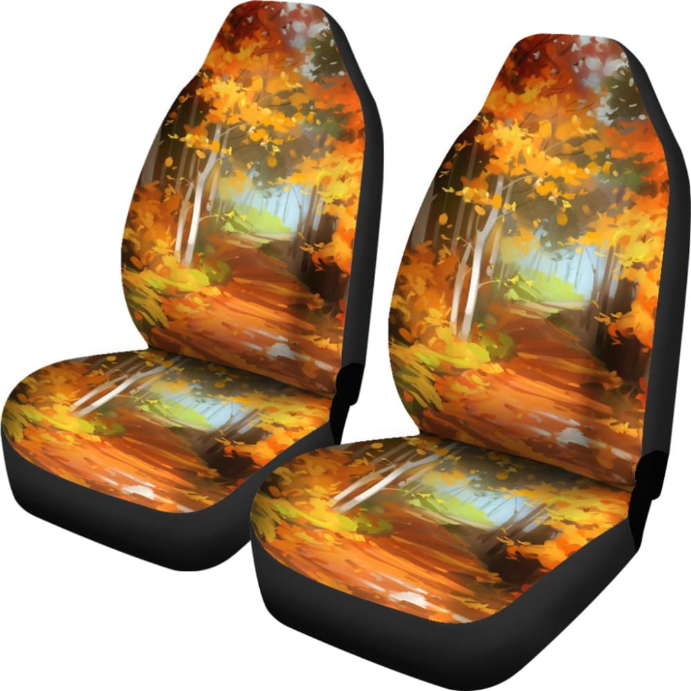Premium Autumn Car Seat Covers - Universal Fit for Cars, SUVs & Trucks - Soft & Durable Fabric - Easy to Install - Perfect for Fall Road Trips & Seasonal Protection