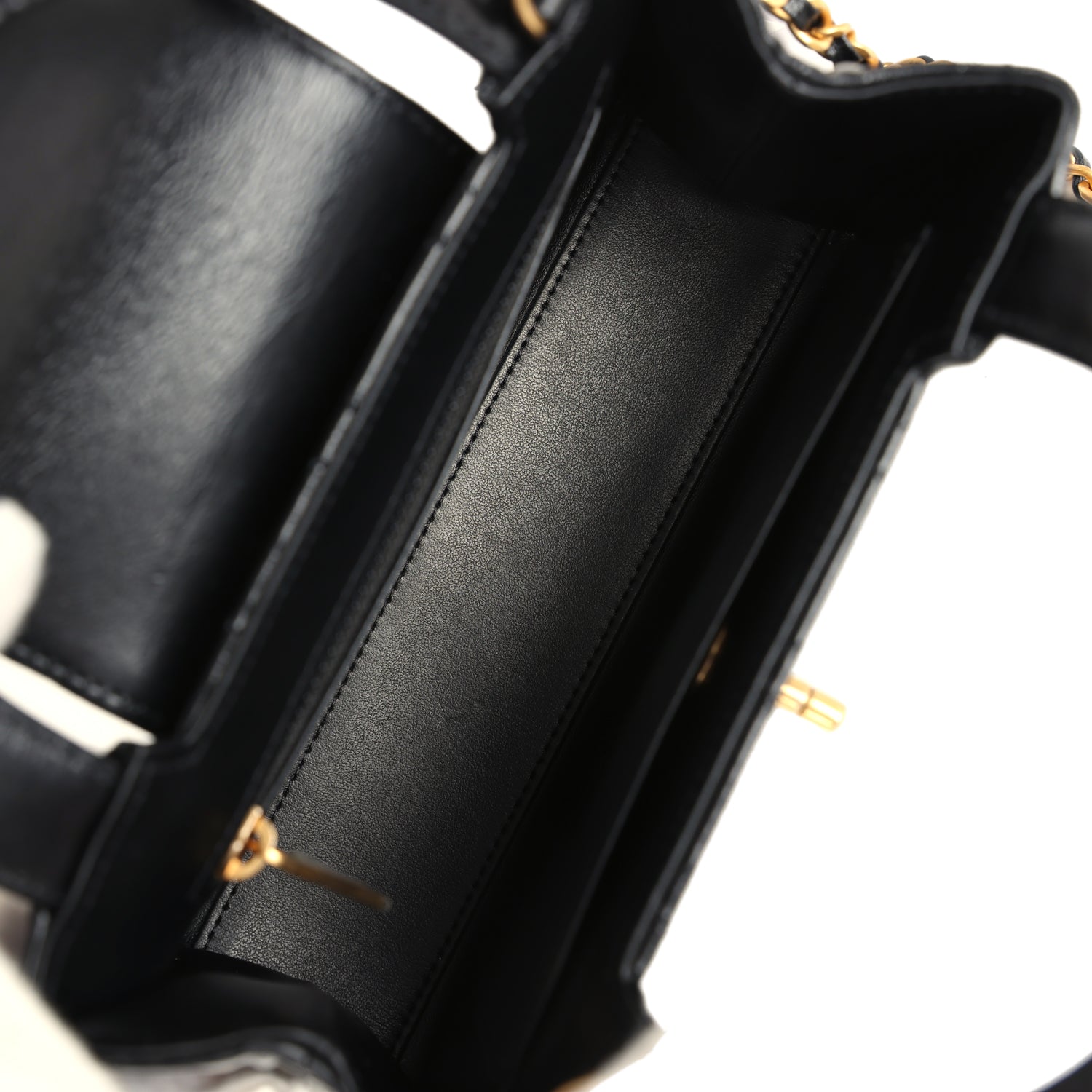 Authentic Chanel Small Kelly Shopper Bag - Black Aged Calfskin with Brushed Gold Hardware | Luxury Crossbody Purse for Women | Perfect for Date Night, Parties & Special Occasions