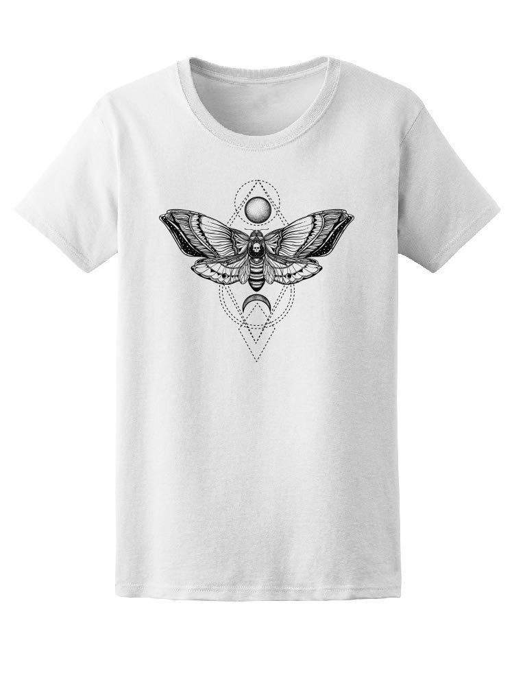 Vintage Tribal Butterfly Sketch T-Shirt for Men - Casual Graphic Tee for Streetwear, Music Festivals & Everyday Fashion