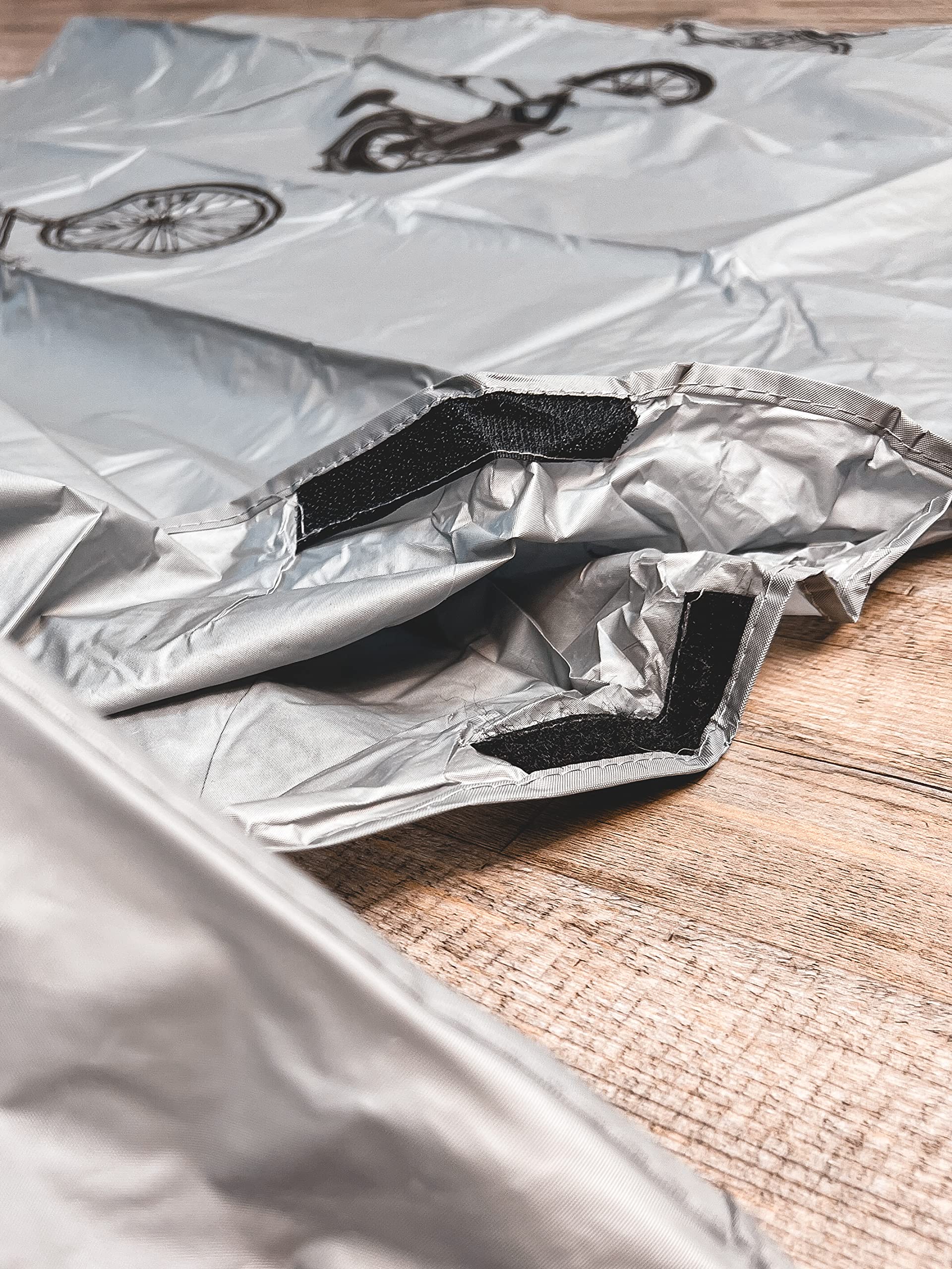 Ventura Velcro Snap Bike Garage Cover - Waterproof & UV Resistant Bicycle Storage for Outdoor Use - Perfect for Garage, Patio, and Backyard Protection