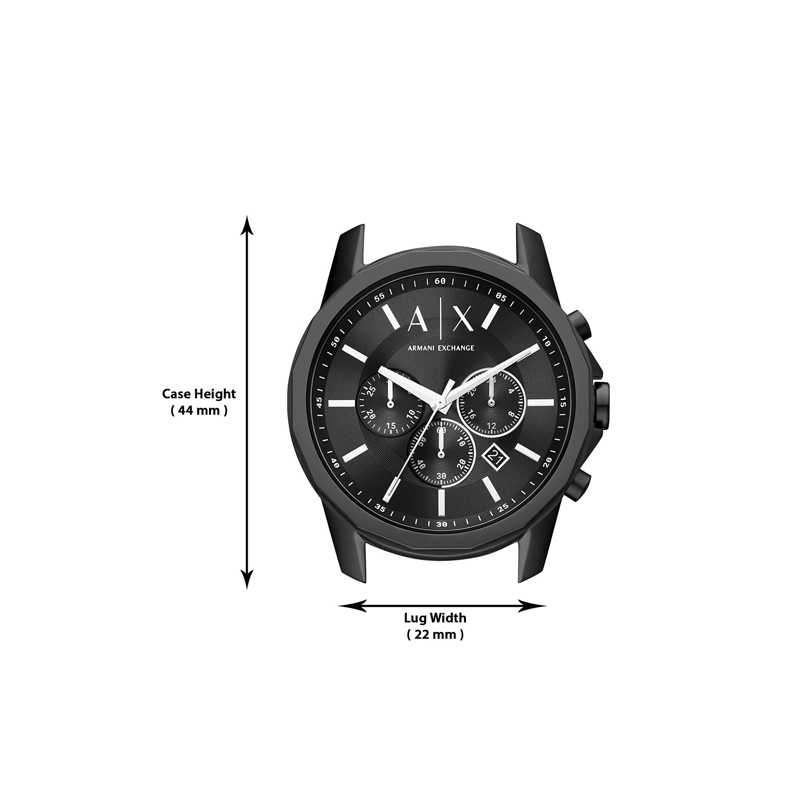 AX Armani Exchange Men's Chronograph Dress Watch - Stainless Steel, Silicone or Leather Band Options | Elegant Timepiece for Business, Formal Events & Everyday Wear