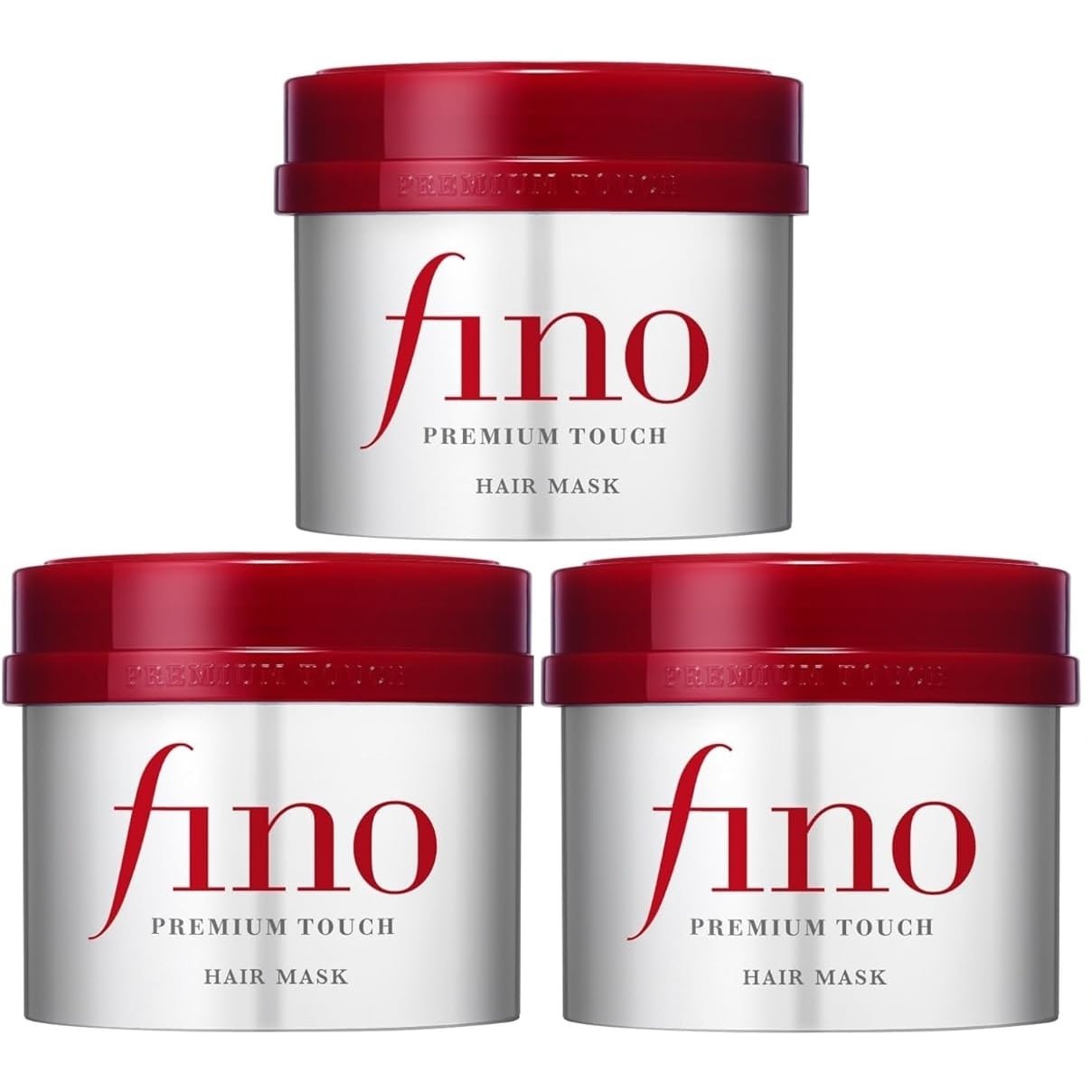 Fino Hair Mask Premium Touch Deep Conditioning Treatment - Pack of 3 for Damaged & Dry Hair - Salon Quality Hair Care for Smooth & Shiny Hair - Perfect for Home Use & Professional Styling