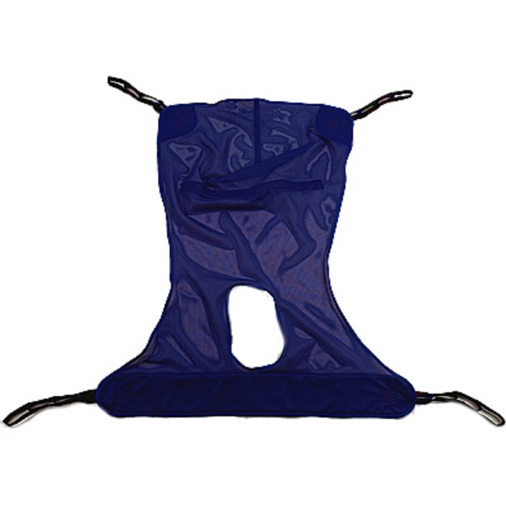 Invacare 9805P Hydraulic Patient Lift with Adjustable Base & Full Body Mesh Sling (R116 XL) - Heavy Duty Home Medical Equipment for Elderly Care, Mobility Assistance & Post-Surgery Recovery