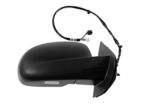 2009-2014 Chevy Silverado Sierra GMC Yukon Tahoe Power Folding Mirror Replacement - Passenger Side Right, LED Turn Signal, Heated, Memory Function, Puddle Light, Textured Black Cover | Perfect for Off-Roading, Towing & Daily Driving
