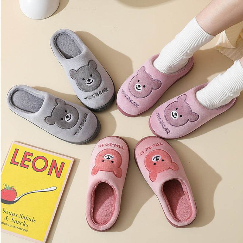SnugglePaws: Cute Kawaii Teddy Bear Slippers for Women & Girls - Cozy Home & Lounge Wear for Indoor Comfort