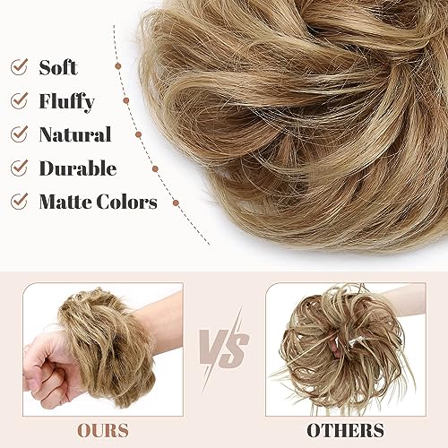 Messy Bun Hair Piece for Women - Synthetic Hair Extensions for Quick & Easy Updos - Perfect for Weddings, Parties & Everyday Styling