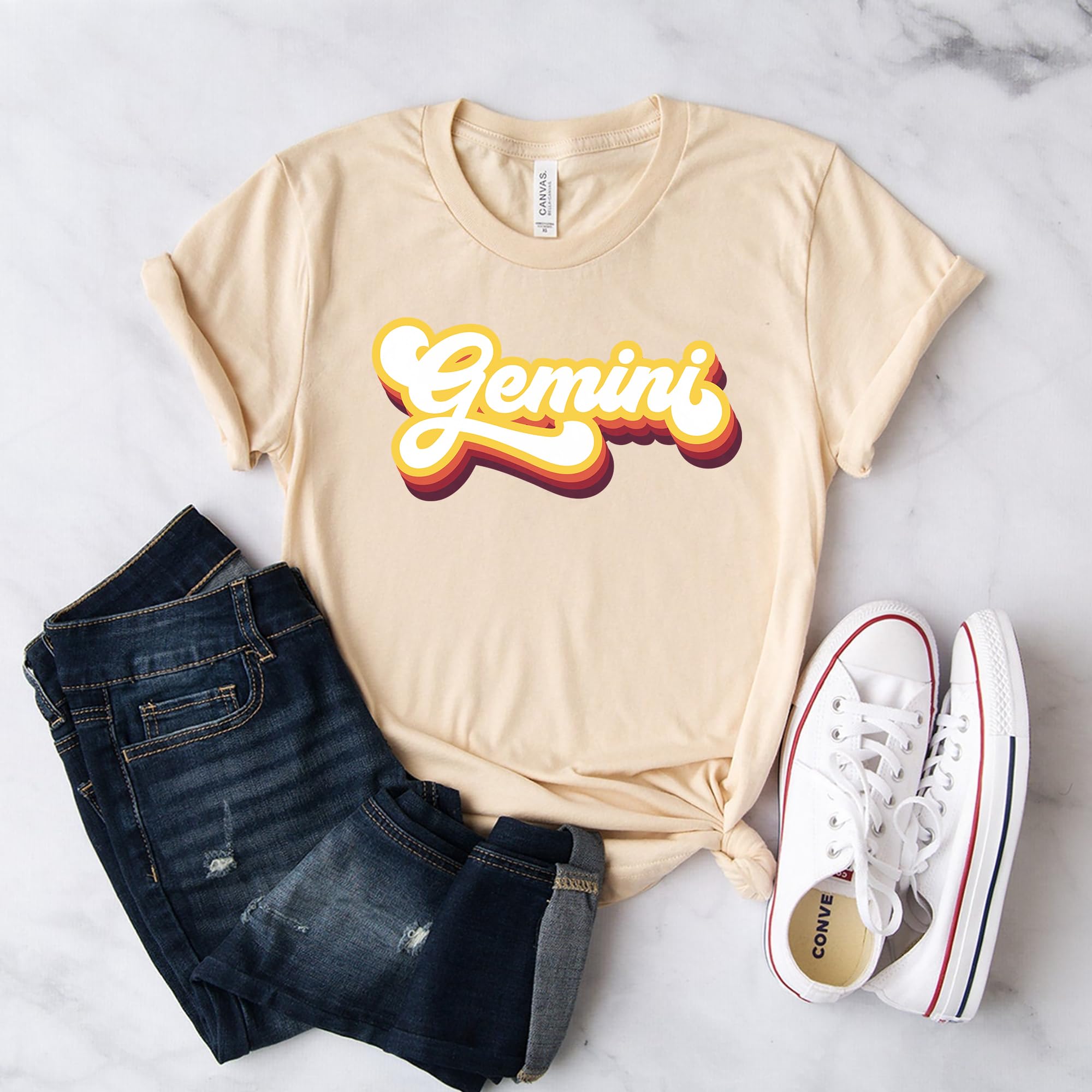 Gemini Zodiac T-Shirt for Men & Women - Soft Unisex Astrology Tee - Perfect Gemini Birthday Gift & Horoscope Sign Apparel - Great for Casual Wear, Parties, and Zodiac Enthusiasts
