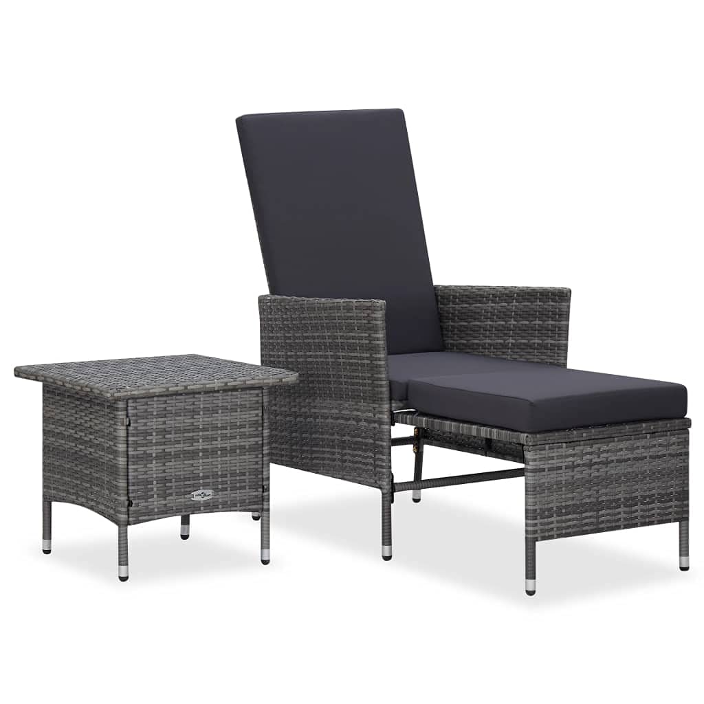 2-Piece Outdoor Furniture Cover Set - Waterproof Patio Chair Cushions for Bistro, Balcony, Garden & Poolside - Weather-Resistant Poly Rattan Covers for All-Season Use
