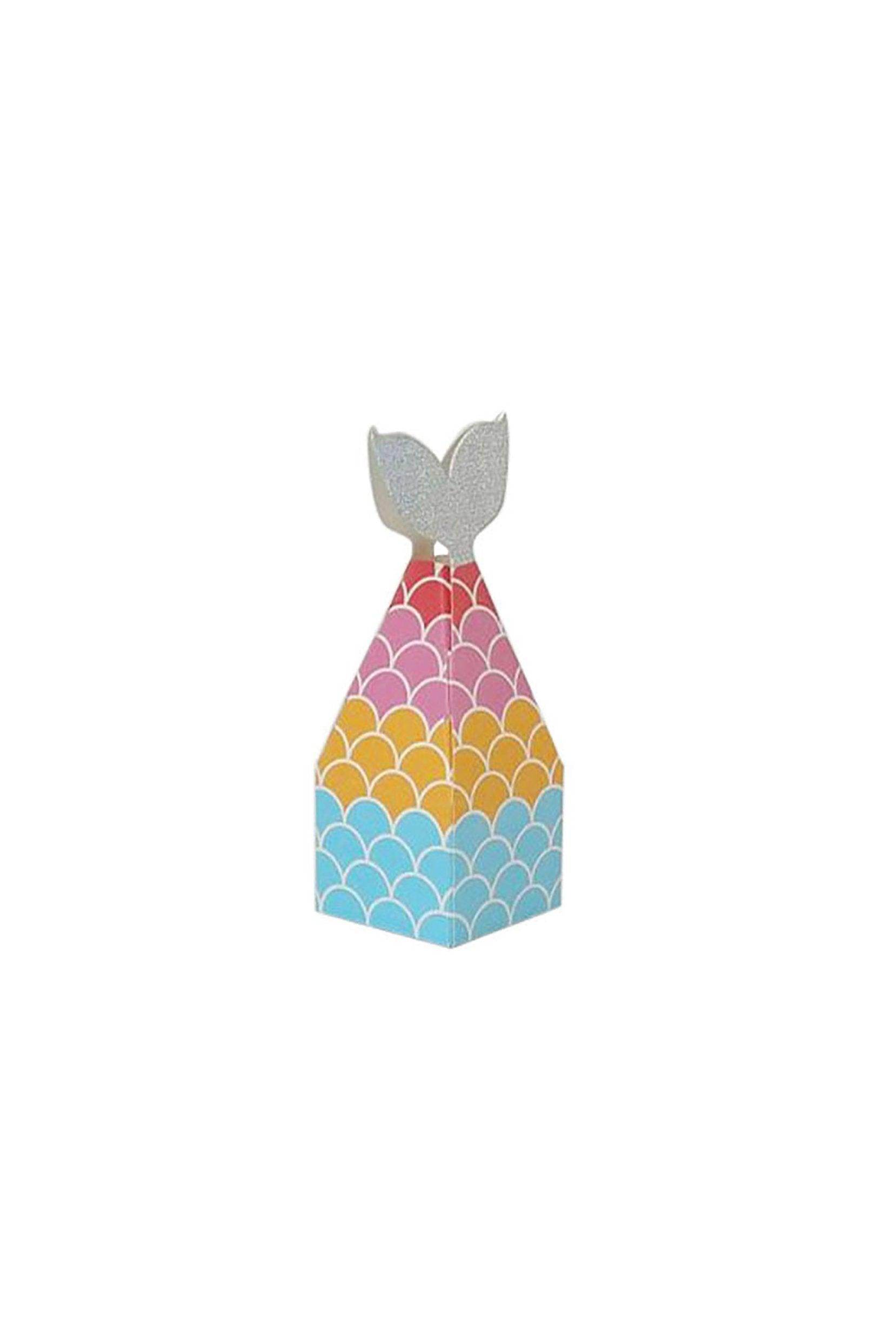 12pcs Mermaid Favor Boxes CGF0247 - Perfect for Birthday Parties, Baby Showers & Wedding Favors - Elegant Gift Packaging for Special Occasions