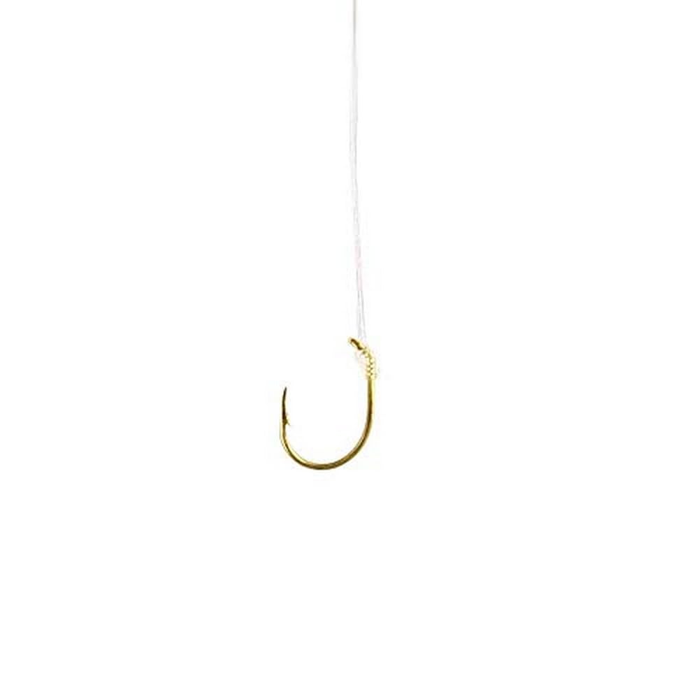 Eagle Claw 073-10 Snelled Fishing Hooks - Multi-Pack of 8 (073H-10) | Perfect for Freshwater & Saltwater Fishing, Bait Fishing, and Catch & Release