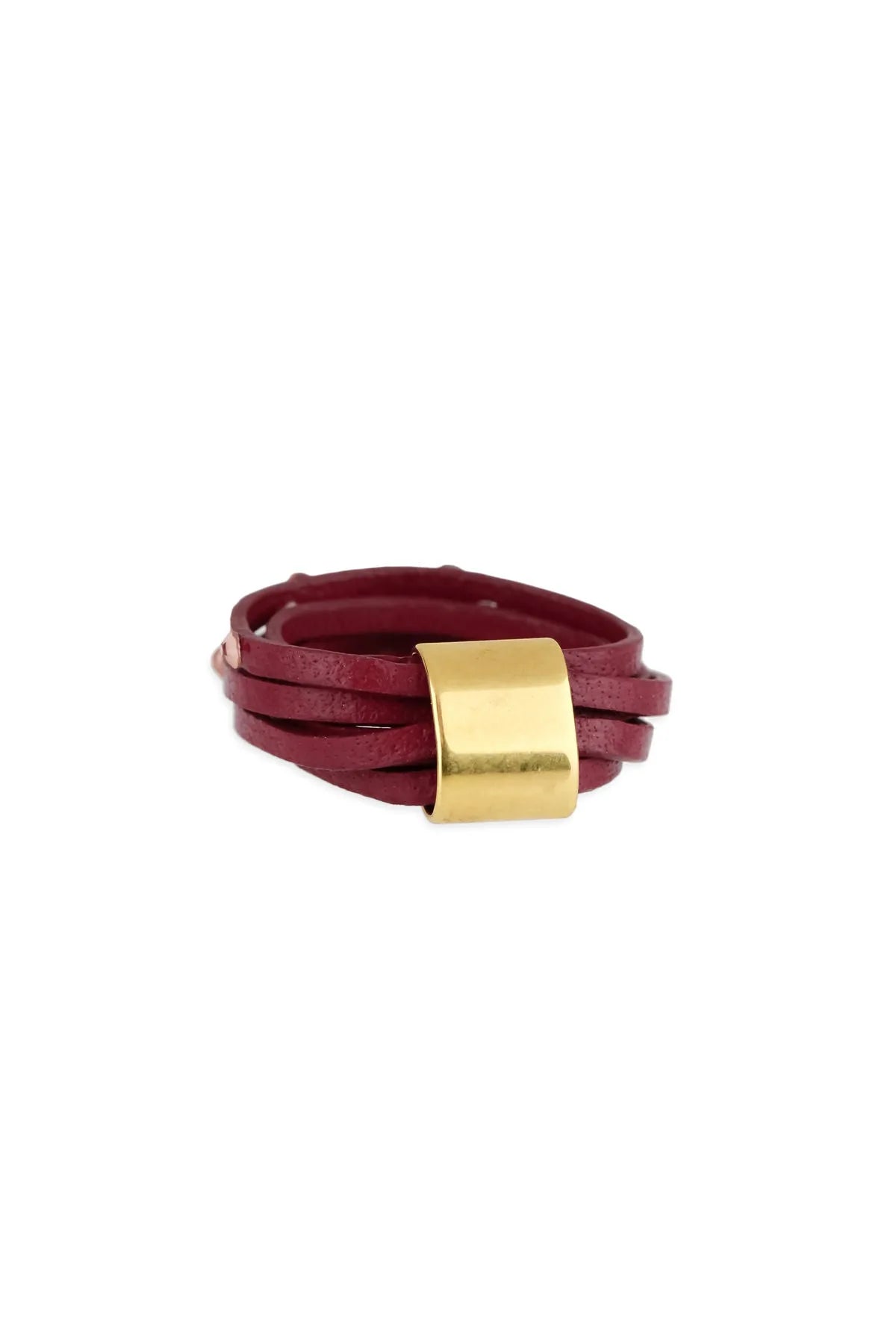 Genuine Leather Crystal Ring for Women - Elegant Bohemian Jewelry for Parties, Weddings & Everyday Wear