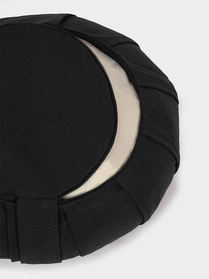 Organic Buckwheat Zafu Meditation Cushion - Round Yoga Pillow for Comfortable Seating, Posture Support & Zen Practice - Perfect for Home, Studio & Meditation Spaces